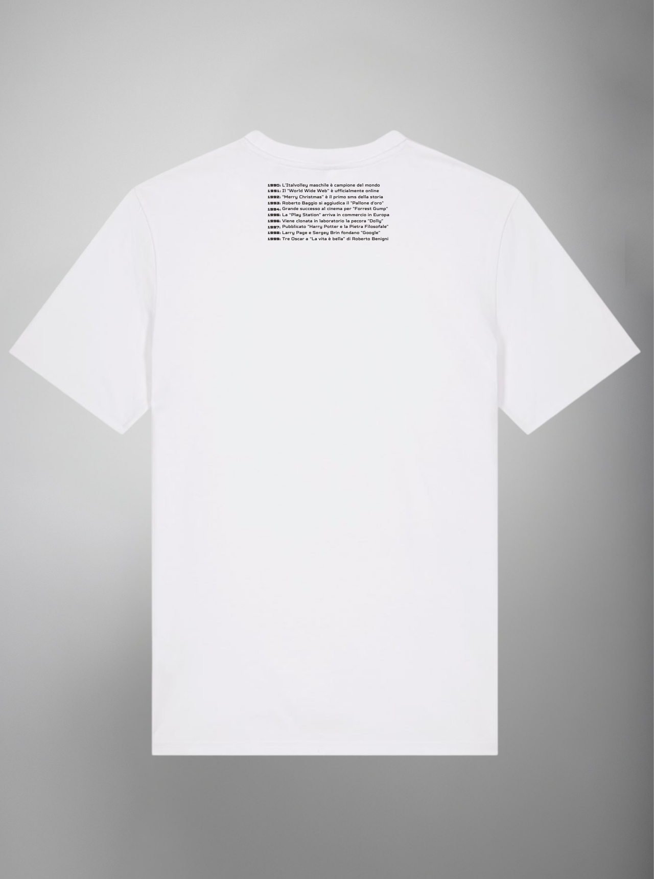 BACK TO '90 s / WHITE T-SHIRT