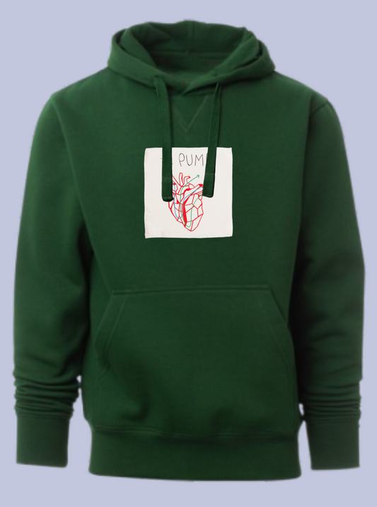 THE PUMP / FELPA CAPPUCCIO CON PATCH