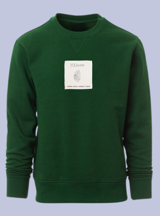 YOUNIQUE/ FELPA GIROCOLLO CON PATCH