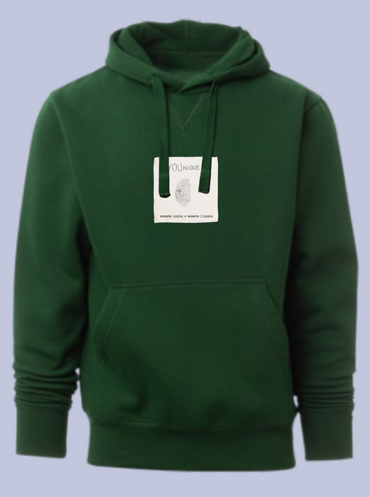 YOUNIQUE/ FELPA CAPPUCCIO CON PATCH