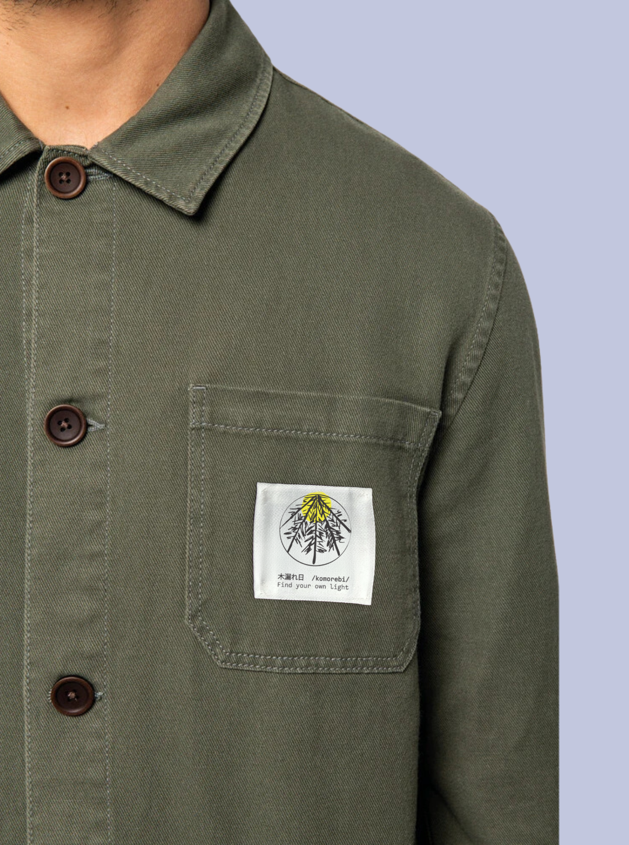 KOMOREBI / GIACCA WORKER CON PATCH