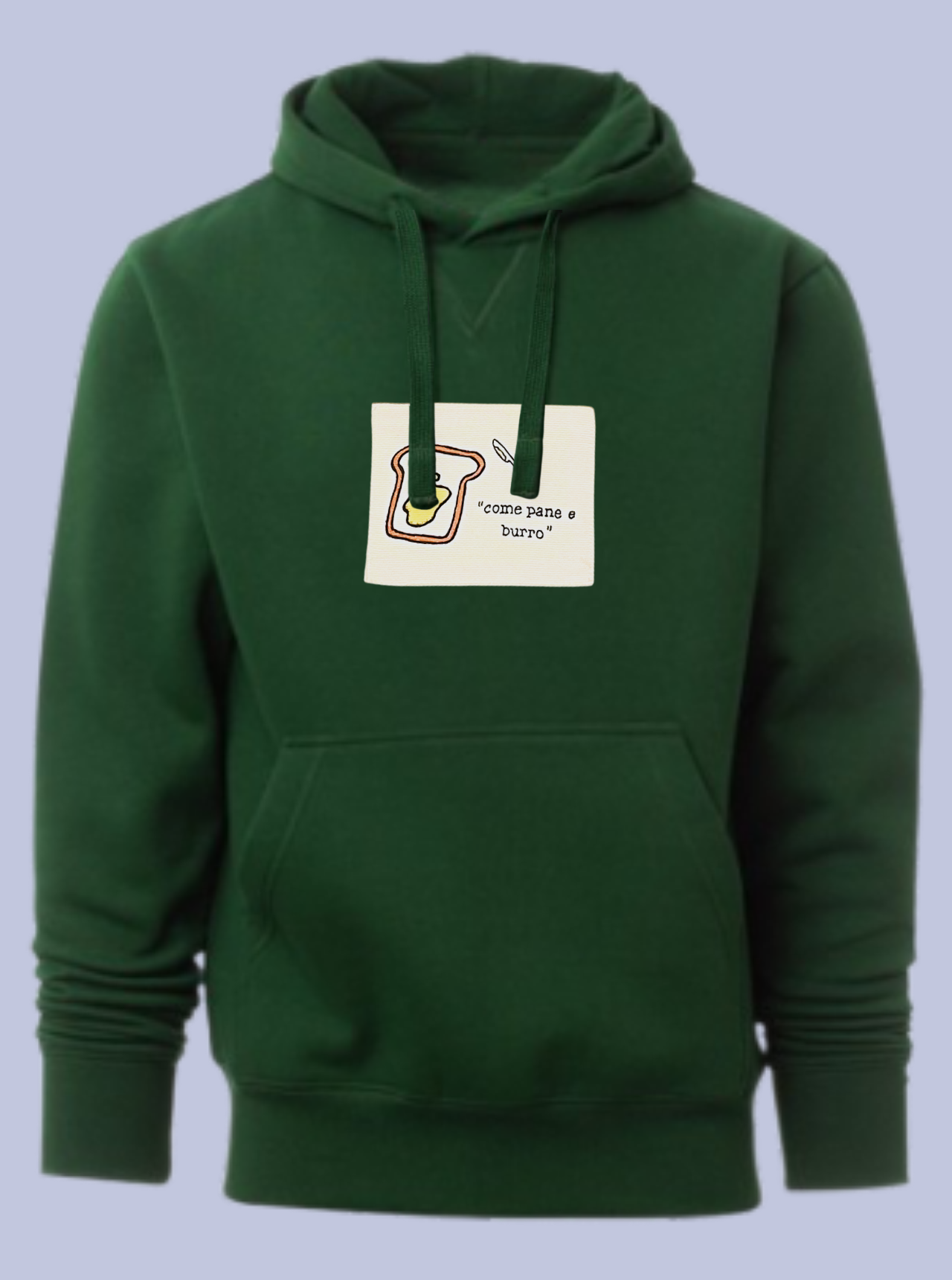 PANE E BURRO / FELPA CAPPUCCIO CON PATCH