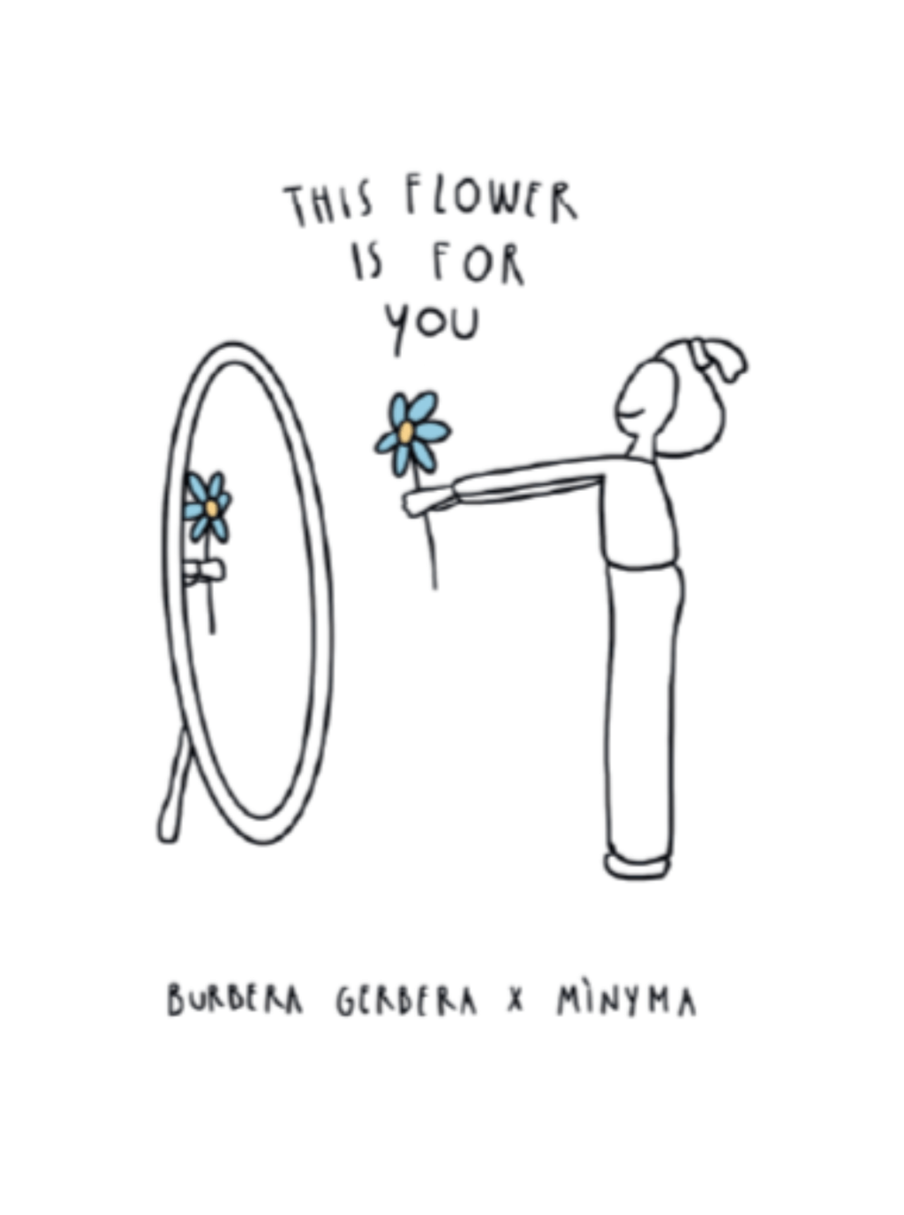 THIS FLOWER IS FOR YOU / FELPA GIROCOLLO CON PATCH