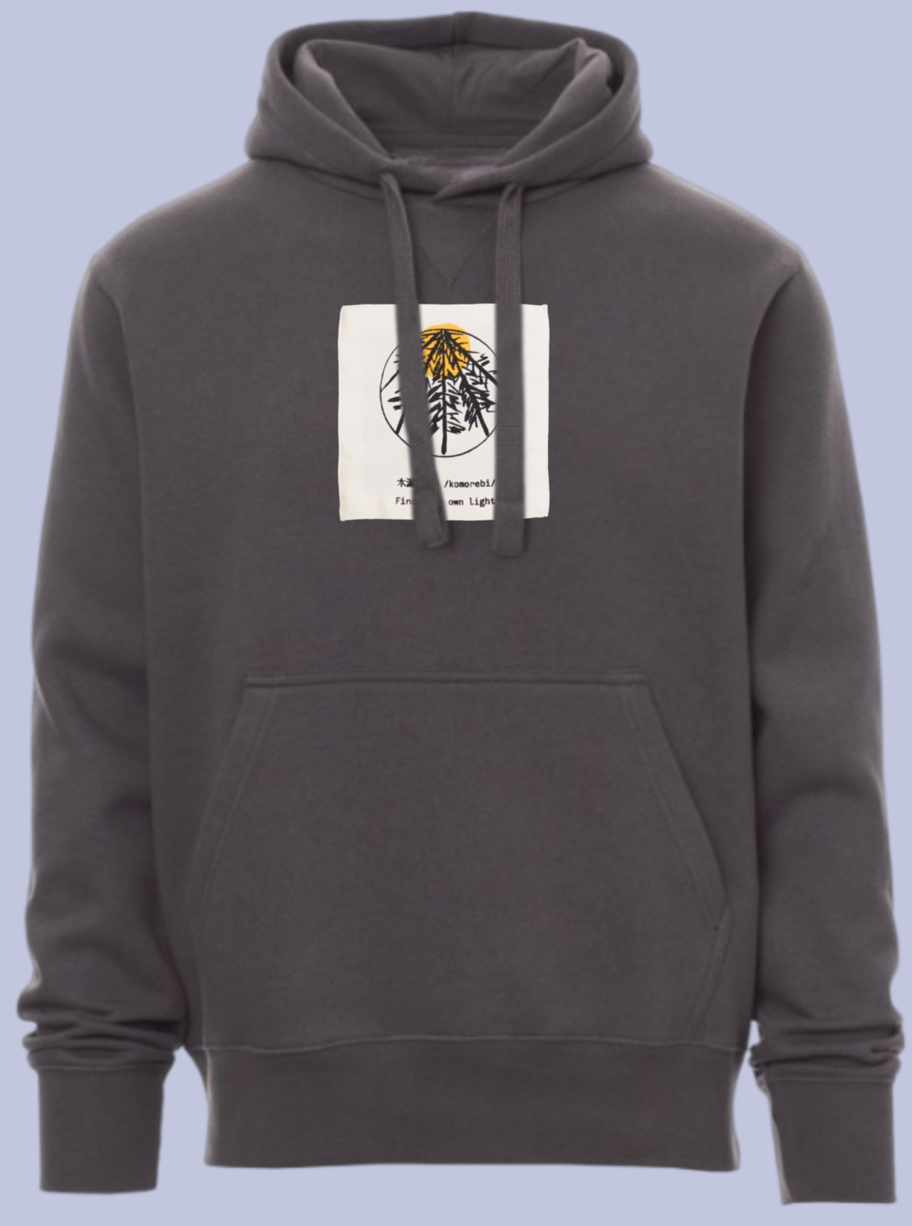 KOMOREBI / FELPA CAPPUCCIO CON PATCH