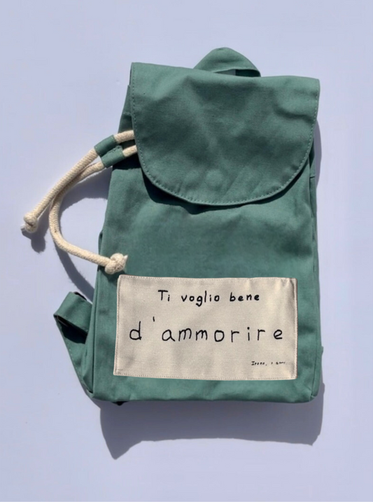 TI VOGLIO BENE / ZAINO IN COTONE ORGANICO