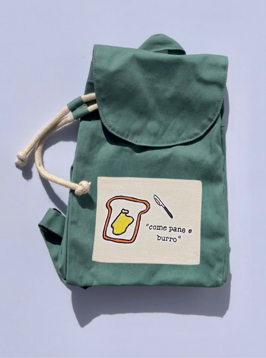 PANE E BURRO / ZAINO IN COTONE ORGANICO