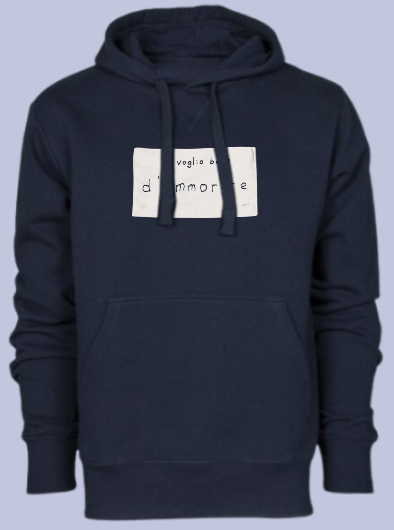 TI VOGLIO BENE / FELPA CAPPUCCIO CON PATCH