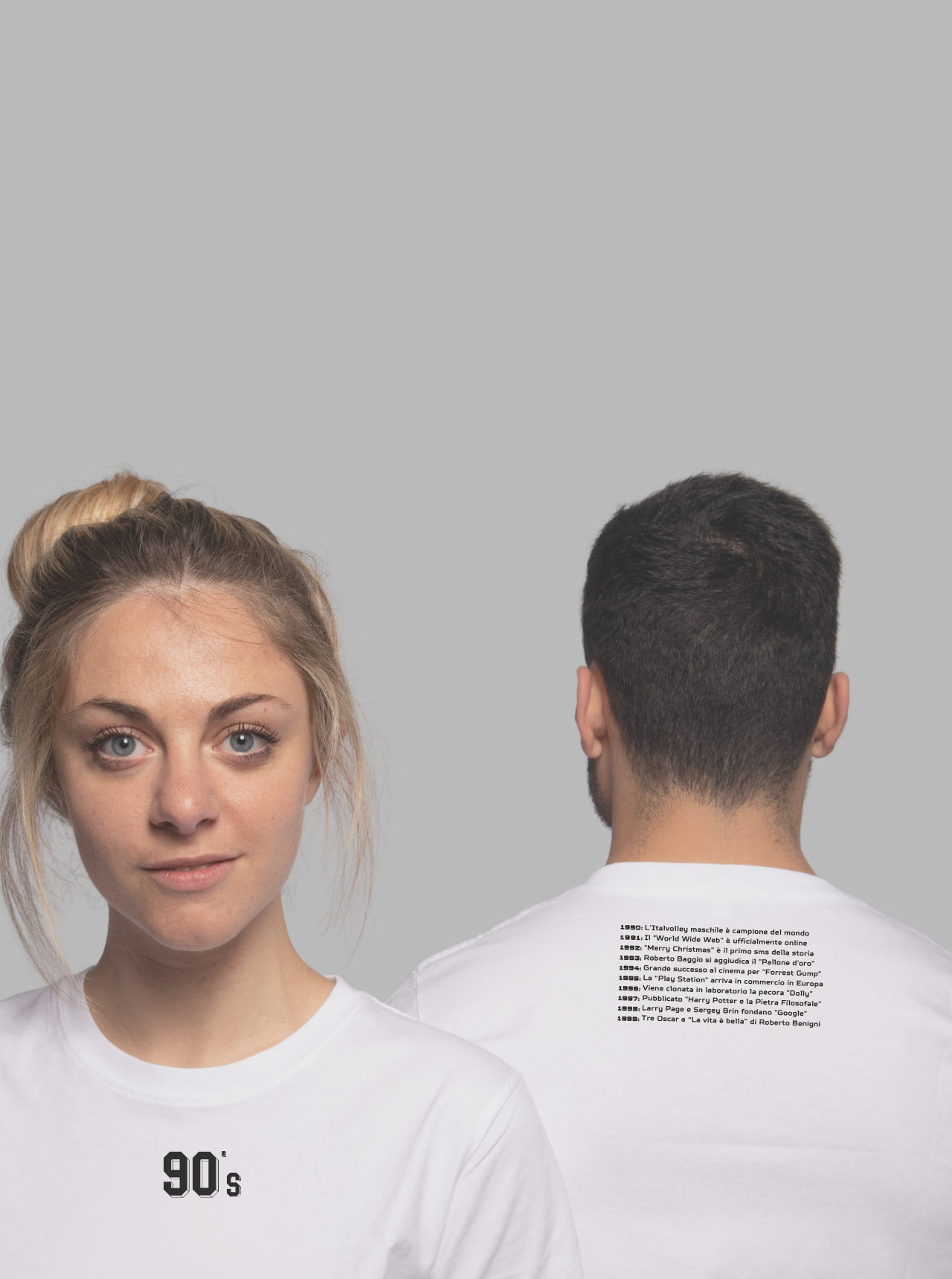 BACK TO '90 s / WHITE T-SHIRT