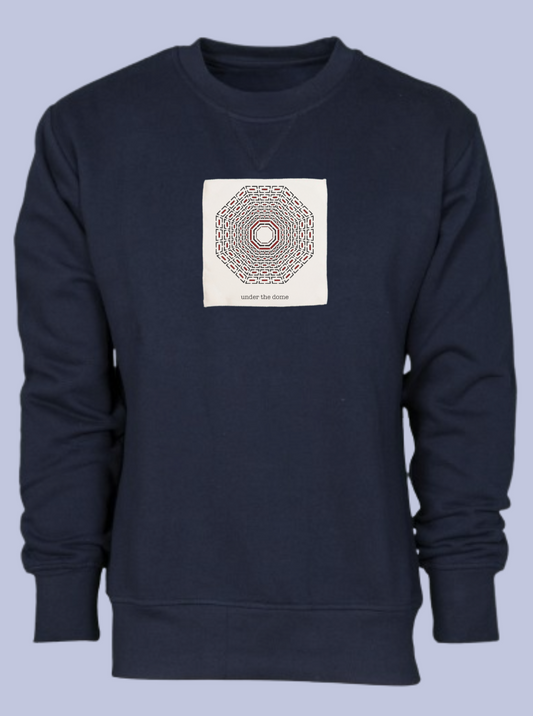 UNDER THE DOME / FELPA GIROCOLLO CON PATCH