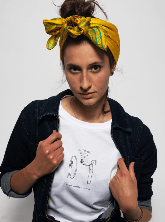THIS FLOWER IS FOR YOU / WHITE T-SHIRT