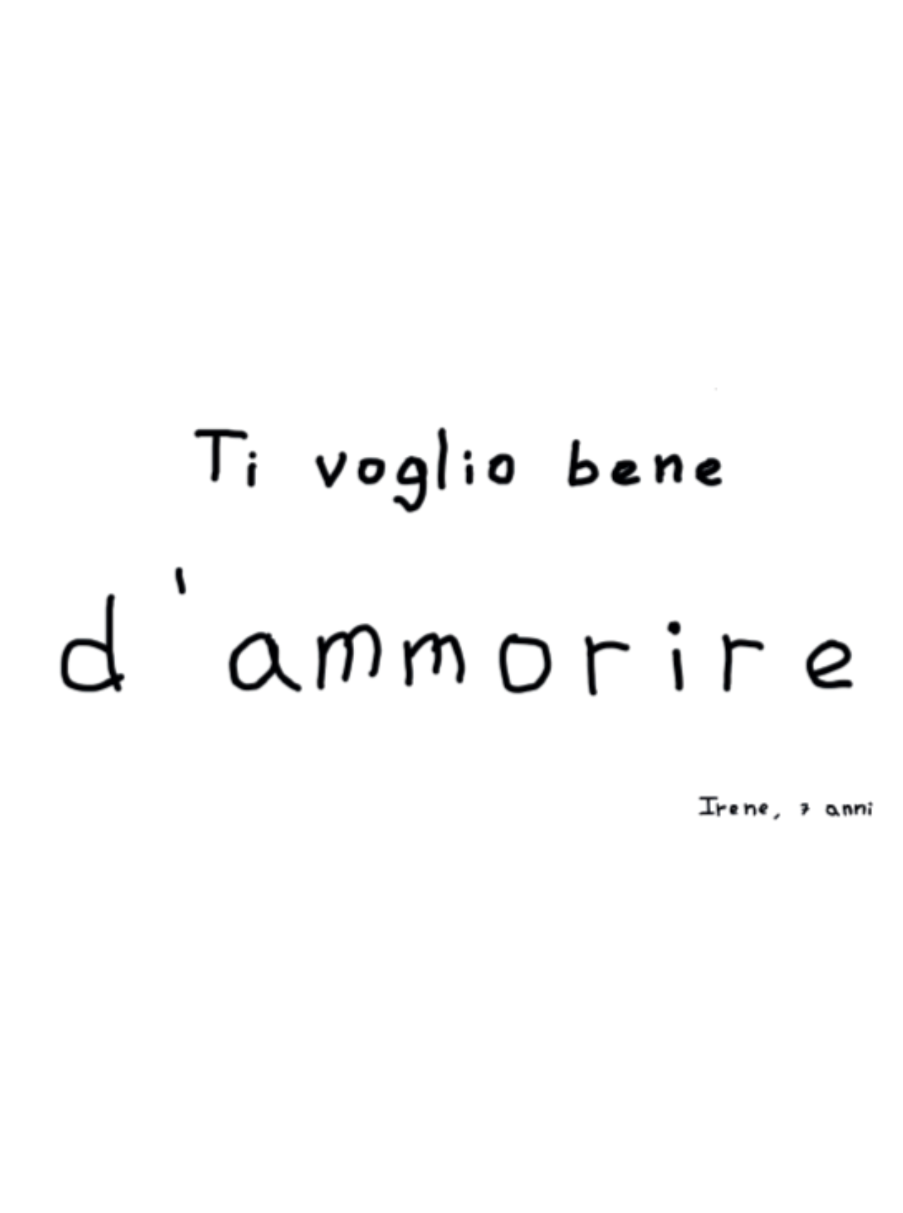 TI VOGLIO BENE / WHITE T-SHIRT