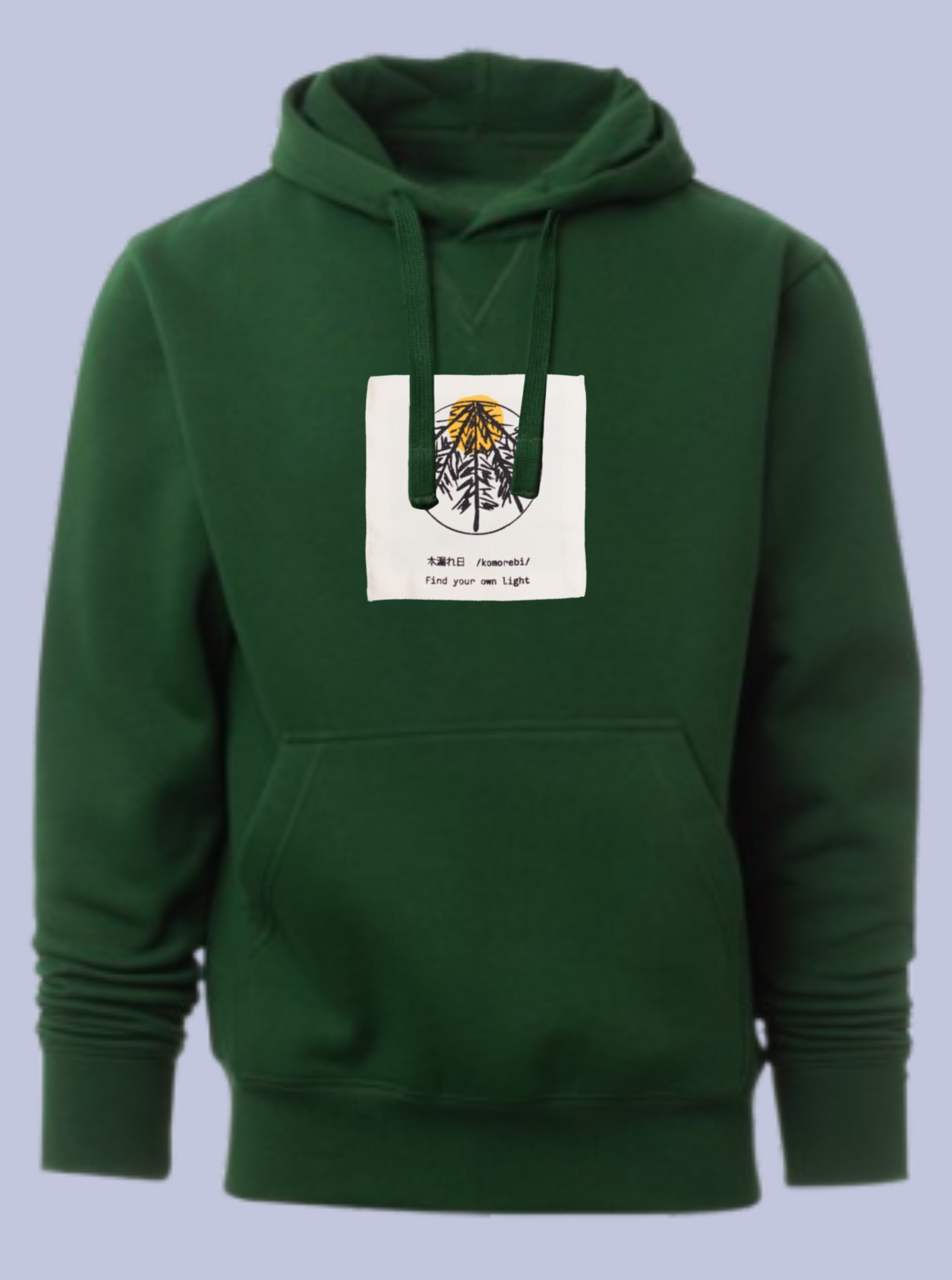 KOMOREBI / FELPA CAPPUCCIO CON PATCH