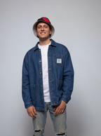 INTRECCI / GIACCA DENIM CON PATCH PICCOLA