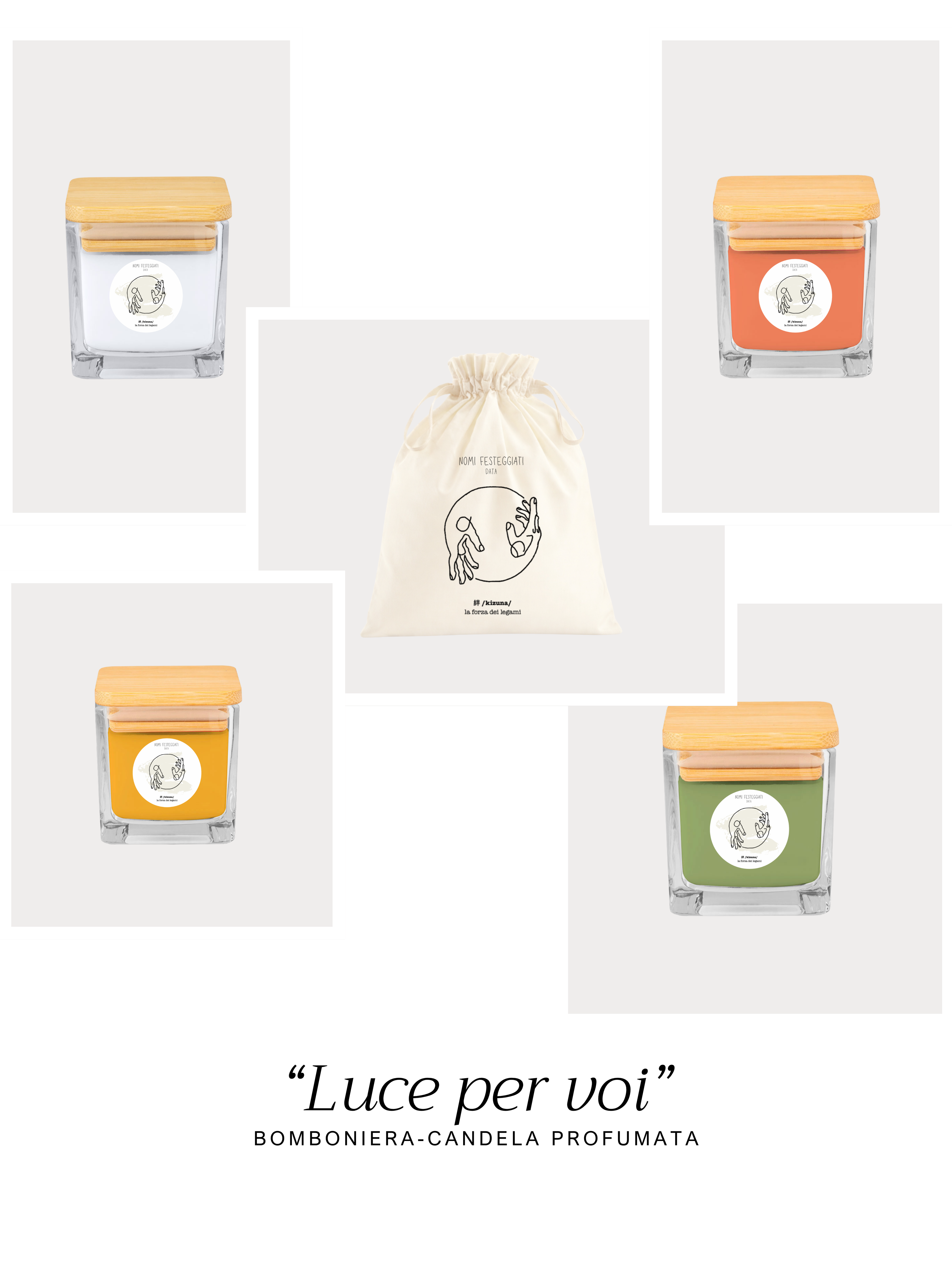 KIZUNA / LUCE PER VOI – Bomboniera candela profumata