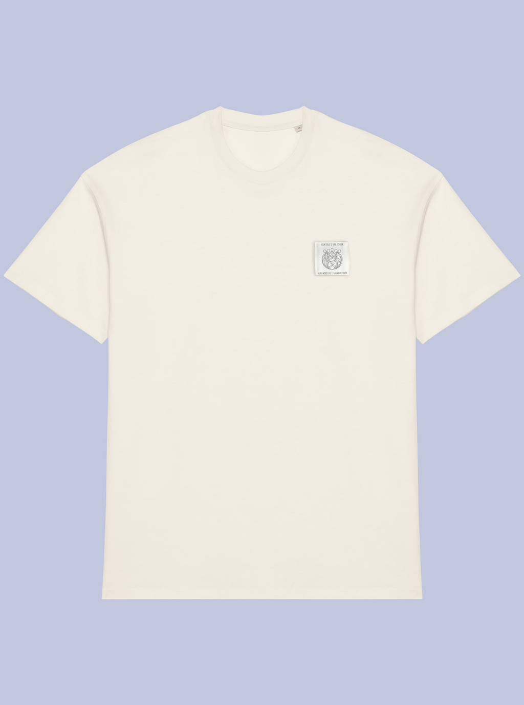 INTRECCI /  T-SHIRT OVERSIZE CON PATCH PICCOLA