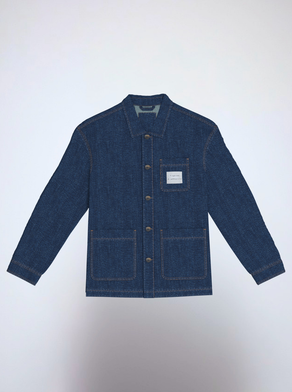TI VOGLIO BENE D'AMMORIRE / GIACCA DENIM CON PATCH PICCOLA