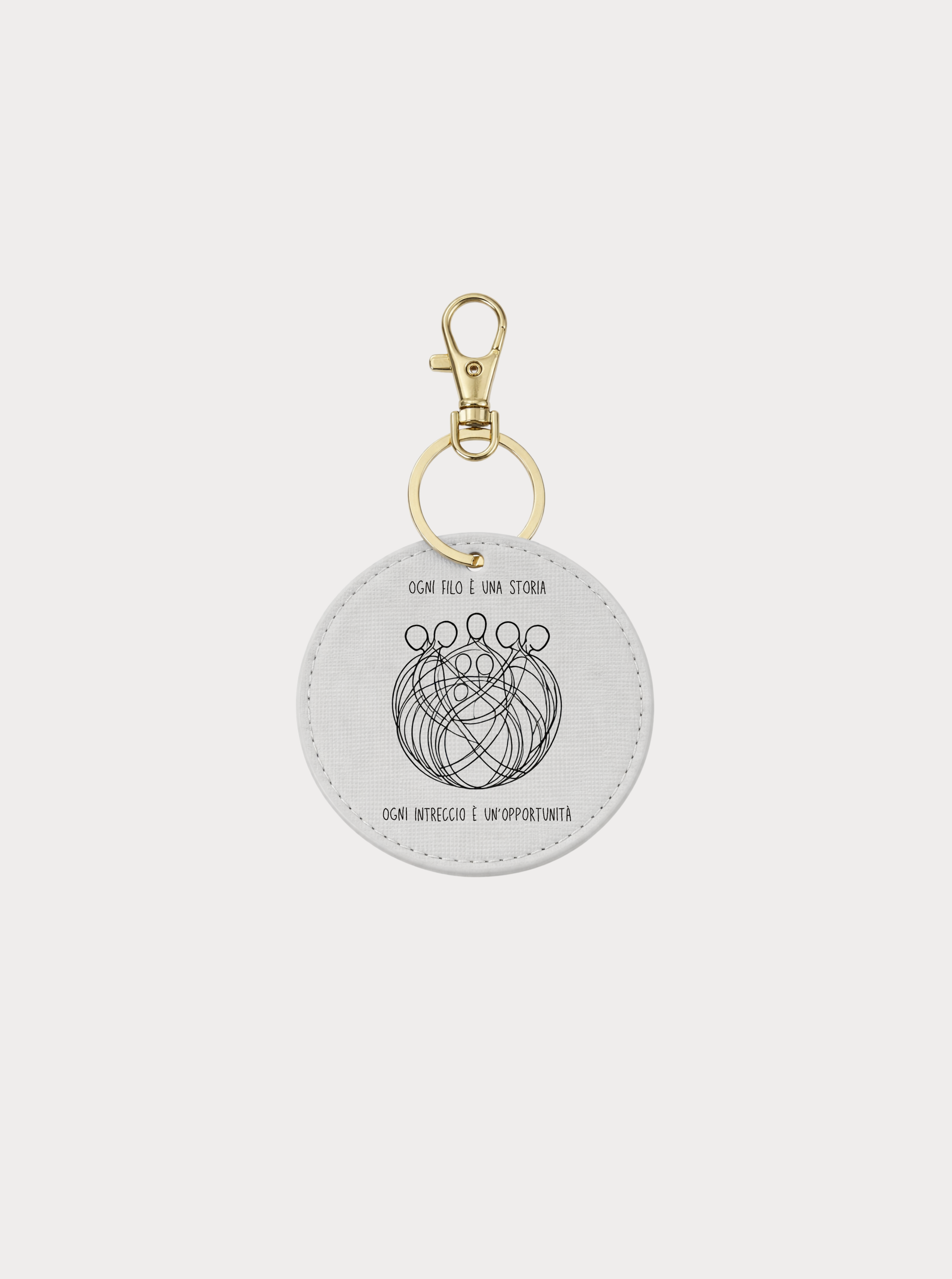 INTRECCI / PORTAMI CON TE – Bomboniera portachiavi colorato