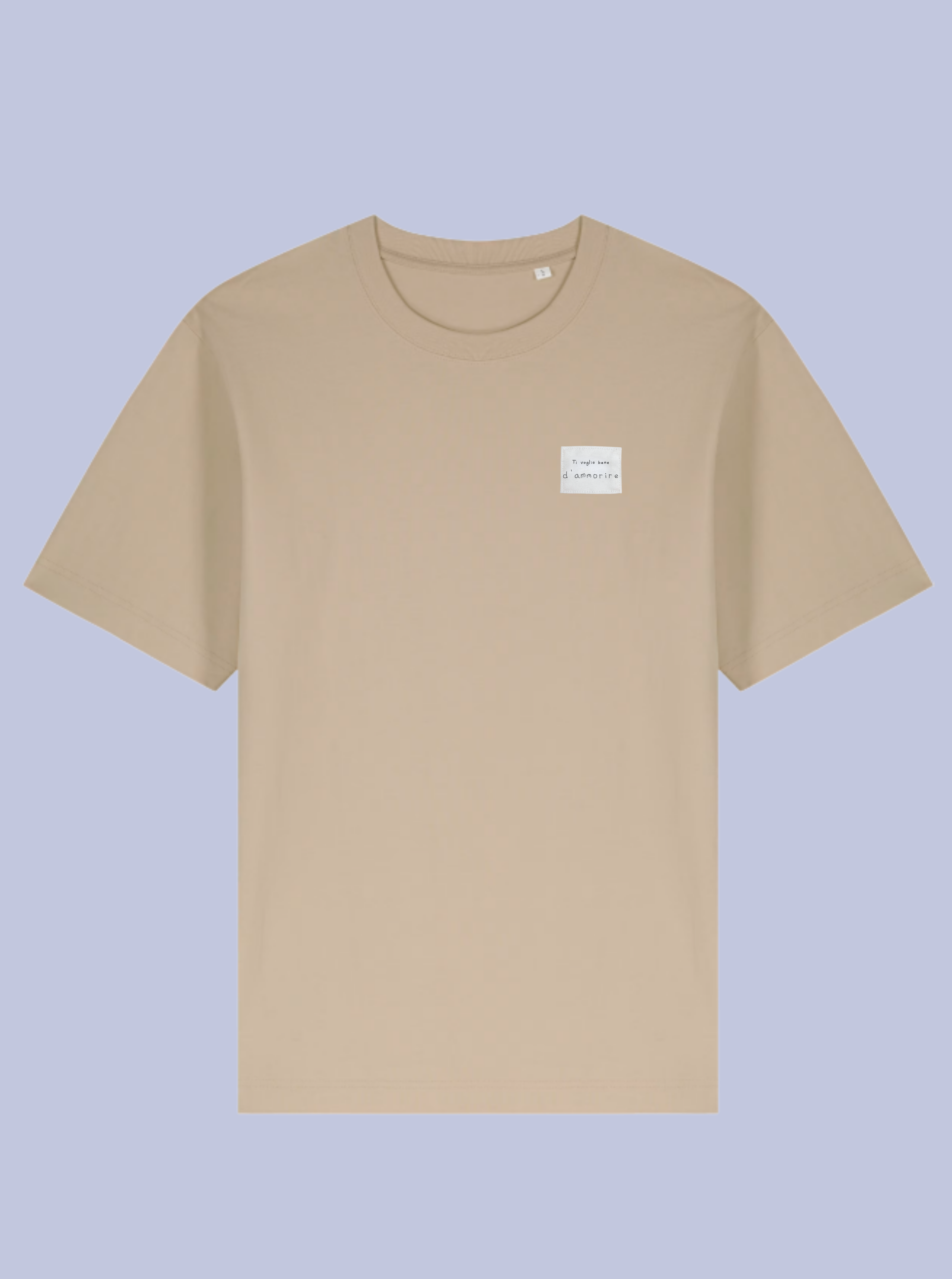 TI VOGLIO BENE D'AMMORIRE /  T-SHIRT OVERSIZE CON PATCH PICCOLA /DELUXE