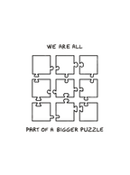 THE HUMAN PUZZLE / TOTE BAG