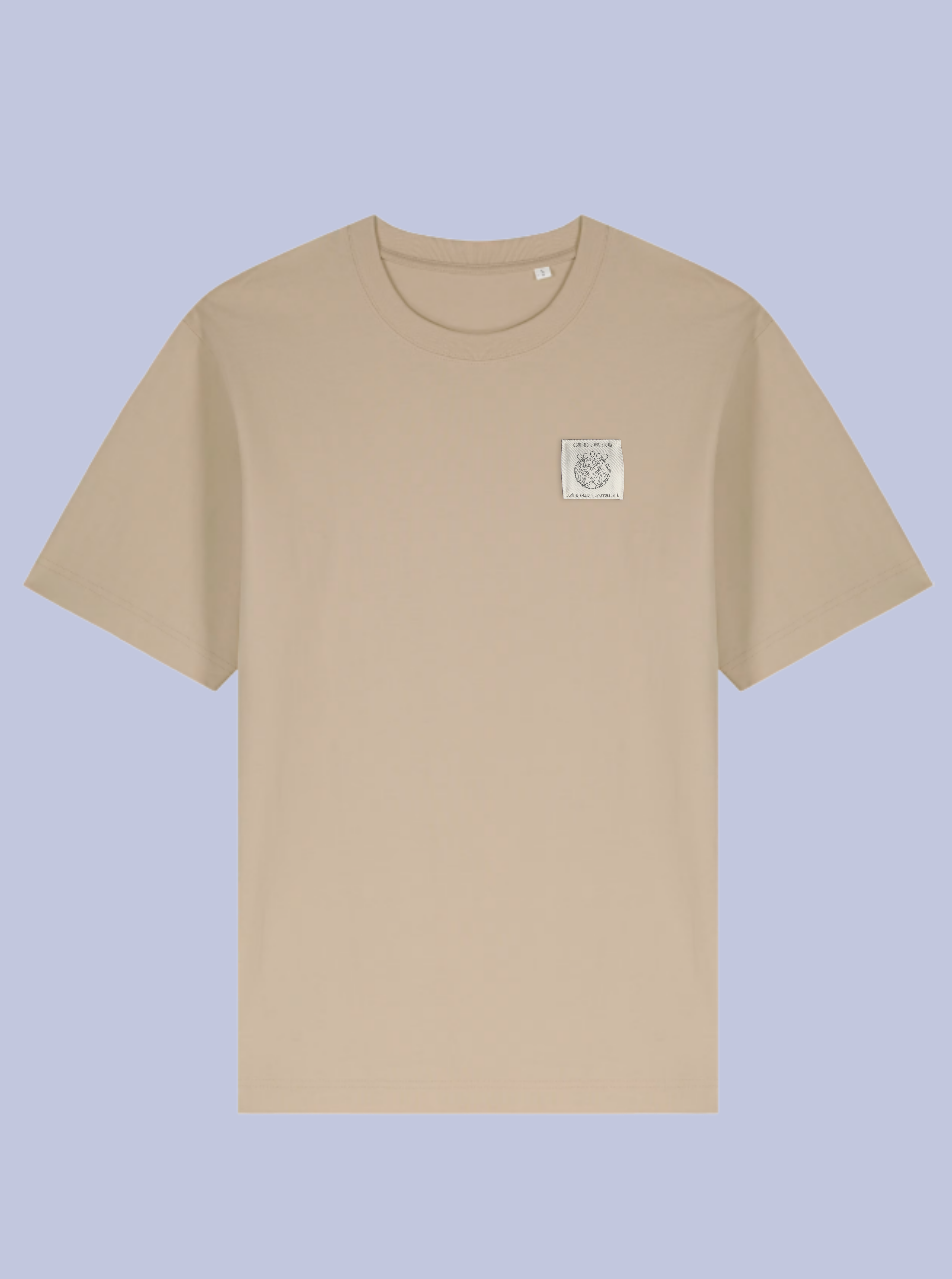 INTRECCI /  T-SHIRT OVERSIZE CON PATCH PICCOLA /DELUXE