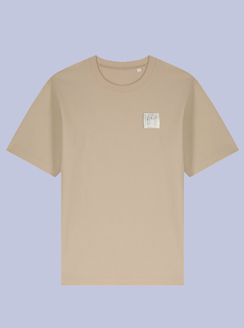 THIS FLOWER IS FOR YOU /  T-SHIRT OVERSIZE CON PATCH PICCOLA /DELUXE