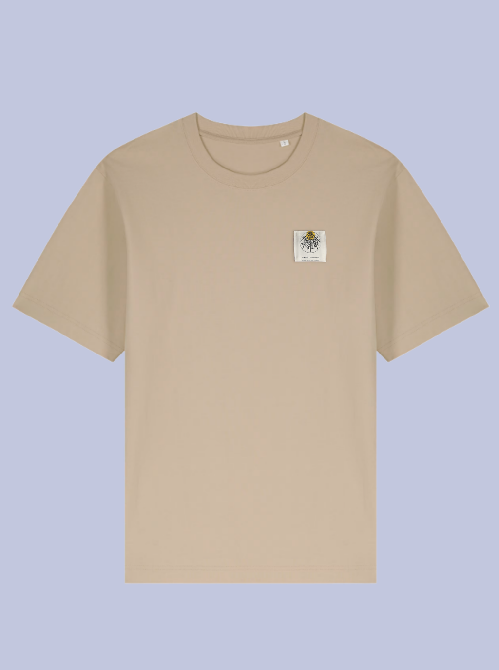 KOMOREBI /  T-SHIRT OVERSIZE CON PATCH PICCOLA /DELUXE