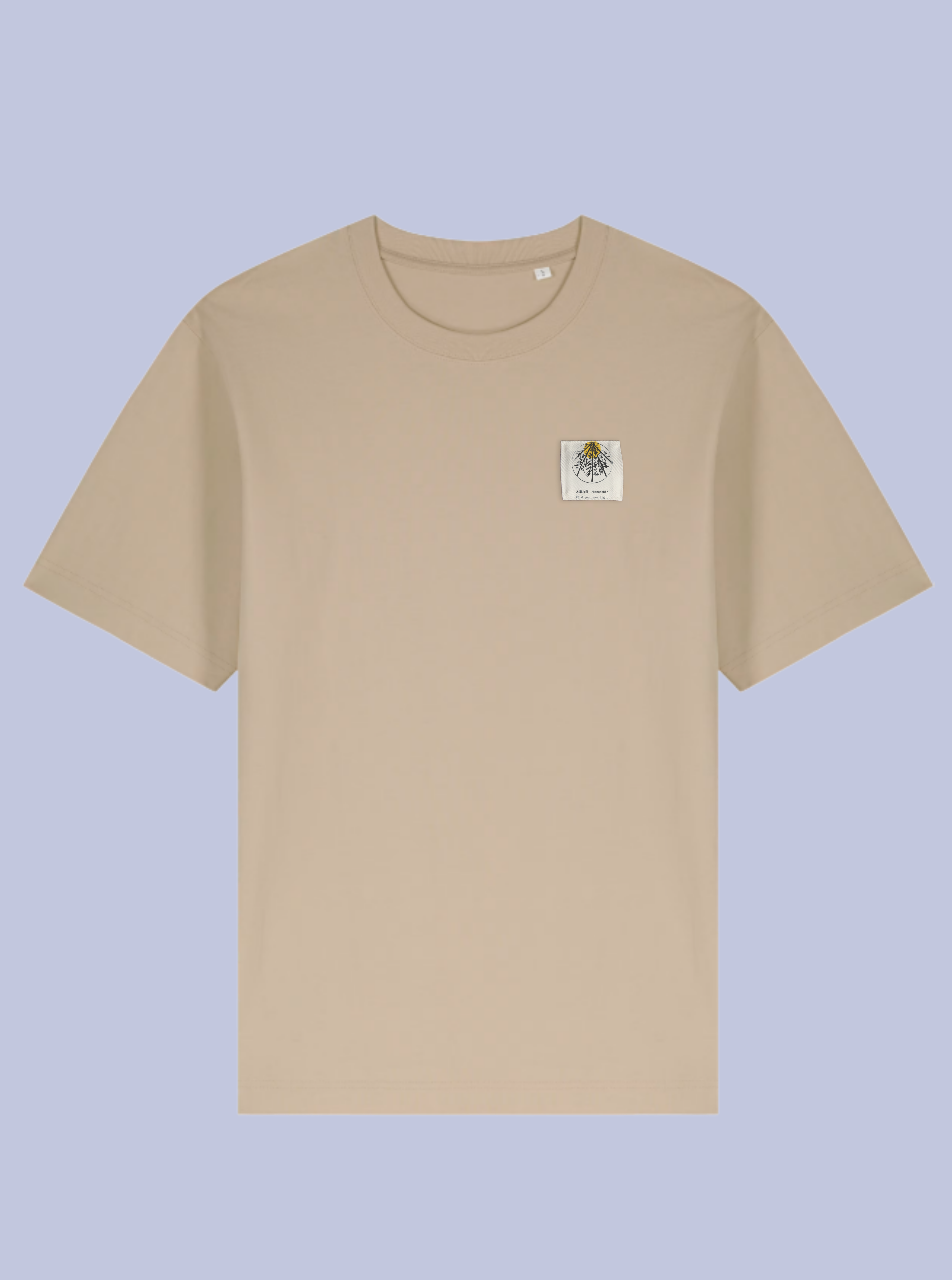 KOMOREBI /  T-SHIRT OVERSIZE CON PATCH PICCOLA /DELUXE