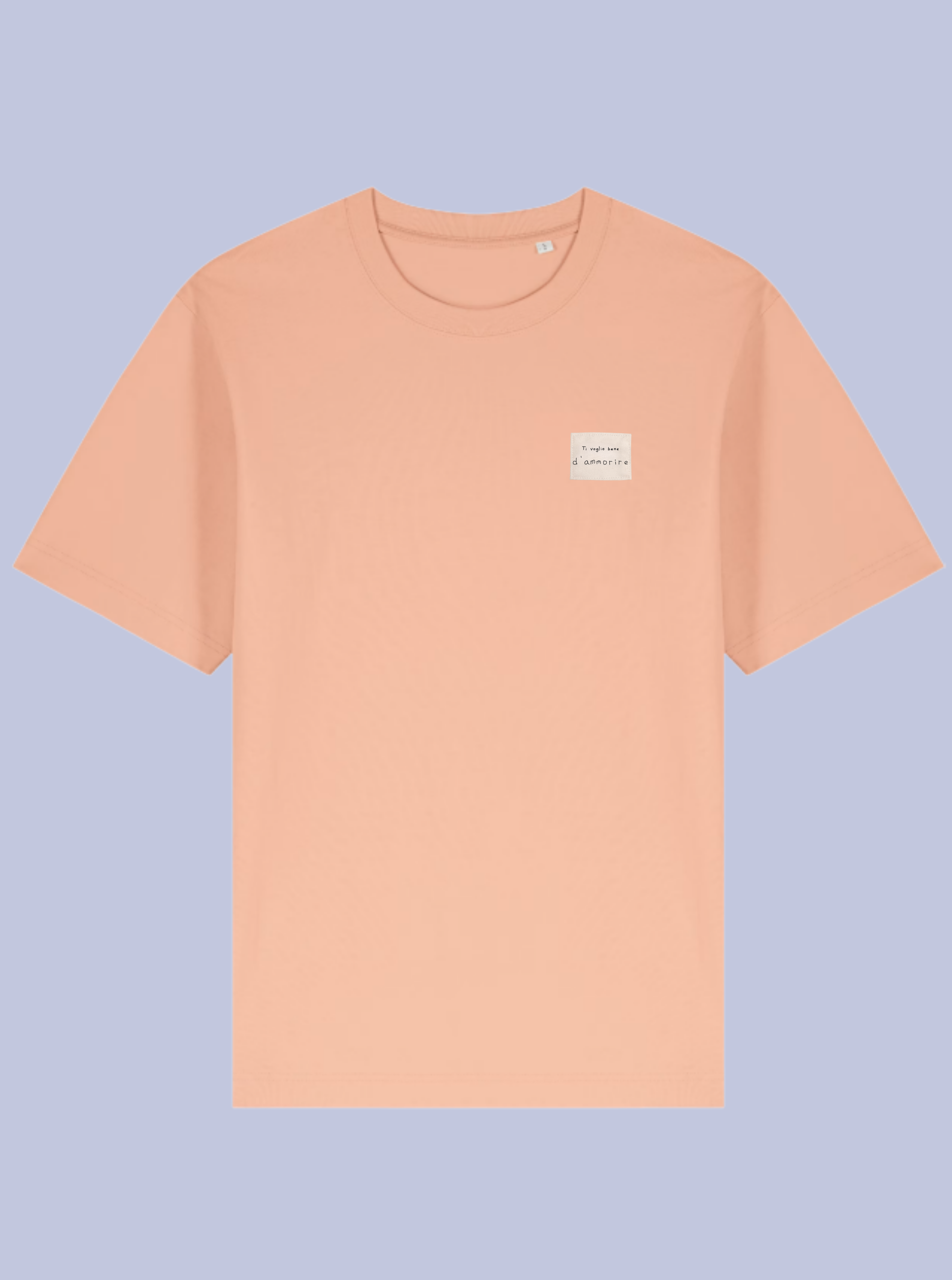 TI VOGLIO BENE D'AMMORIRE /  T-SHIRT OVERSIZE CON PATCH PICCOLA /DELUXE