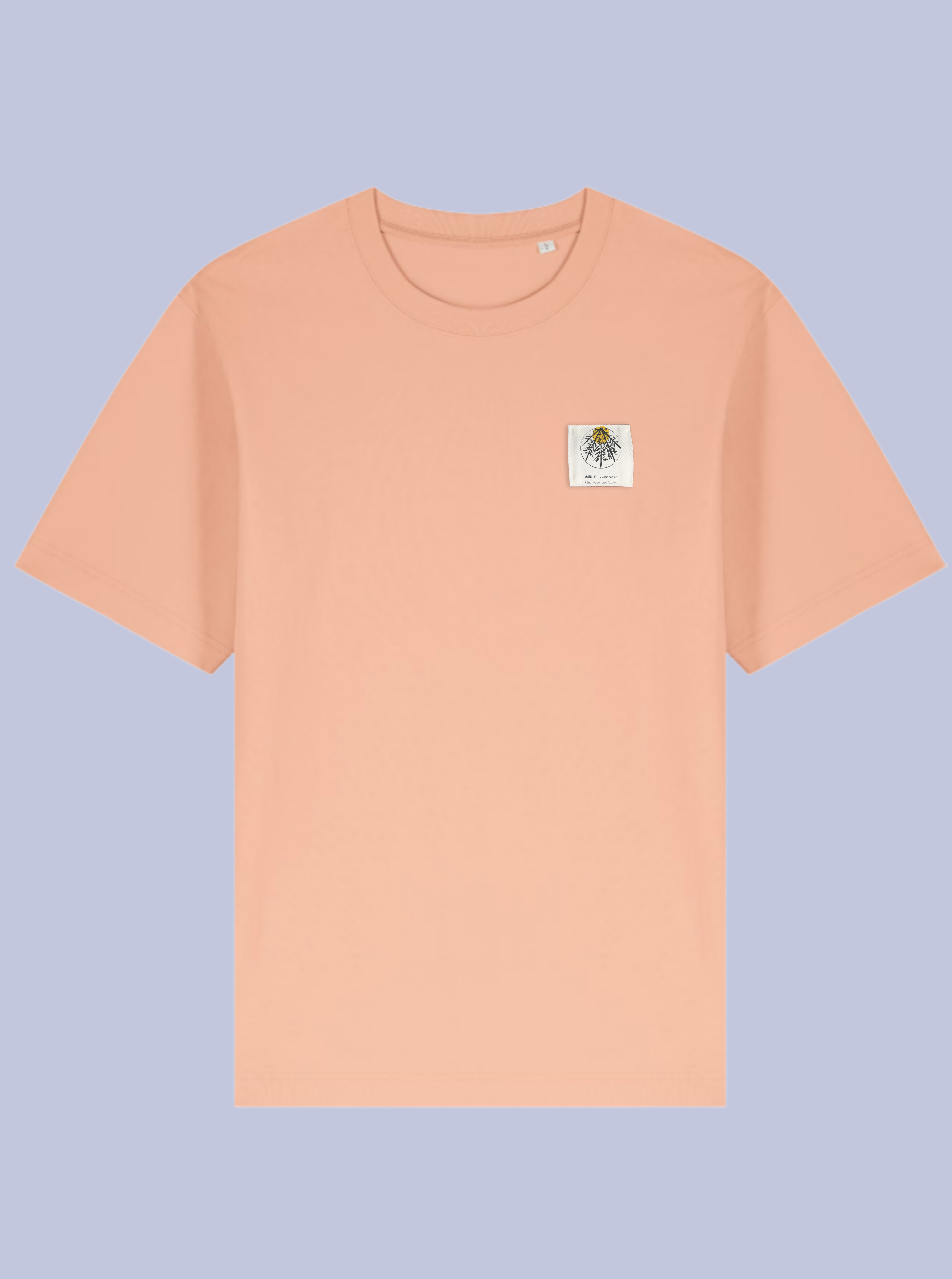 KOMOREBI /  T-SHIRT OVERSIZE CON PATCH PICCOLA /DELUXE