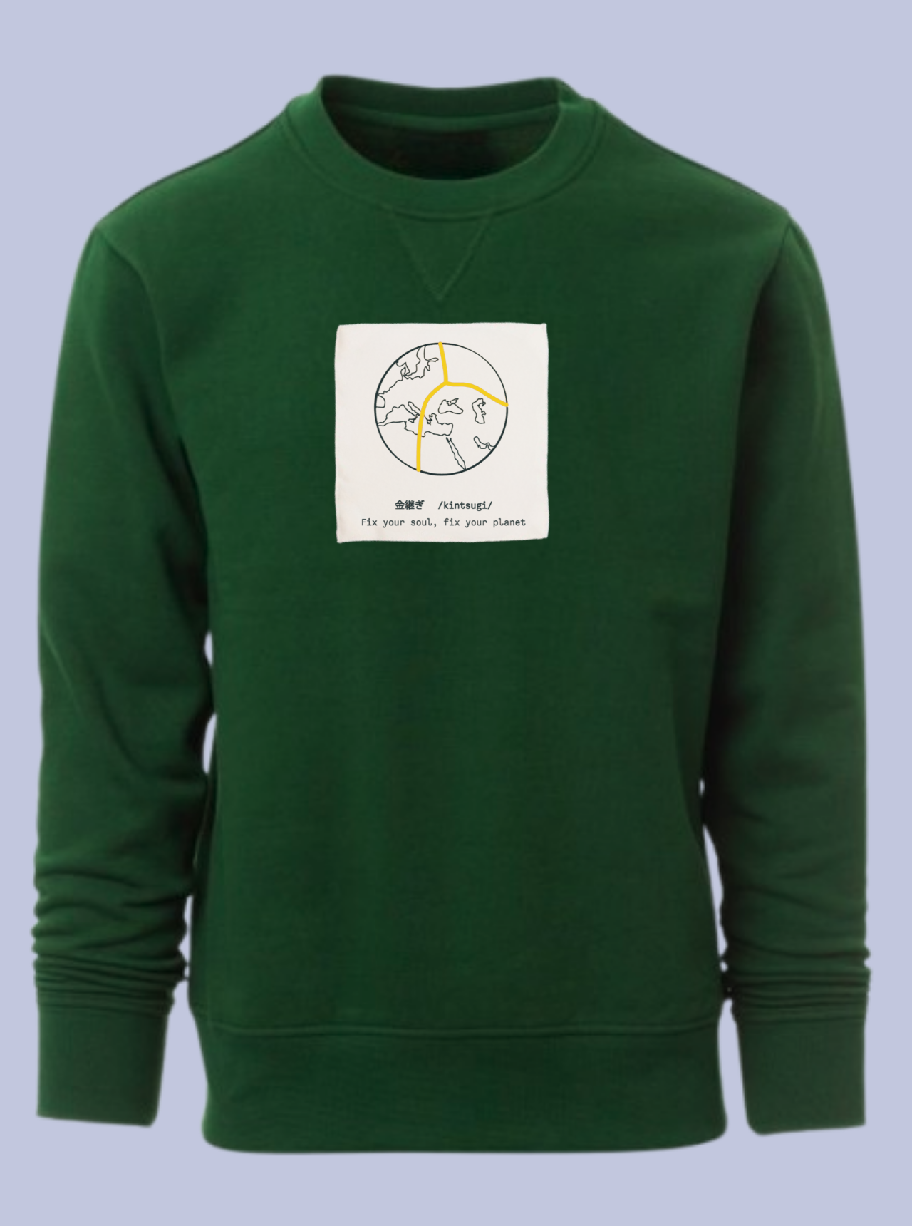 KINTSUGI / FELPA GIROCOLLO CON PATCH