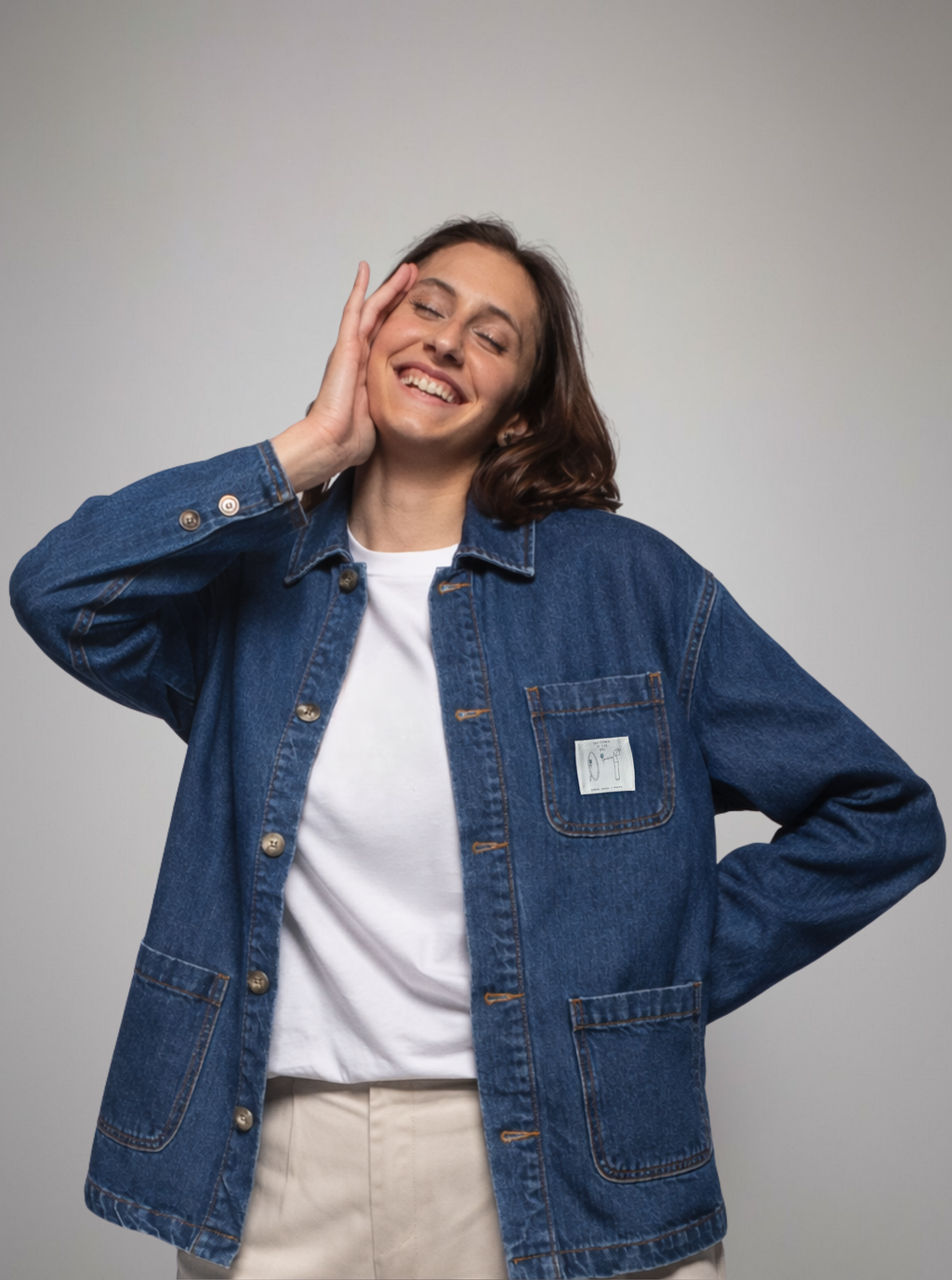 THIS FLOWER IS FOR YOU / GIACCA DENIM CON PATCH PICCOLA