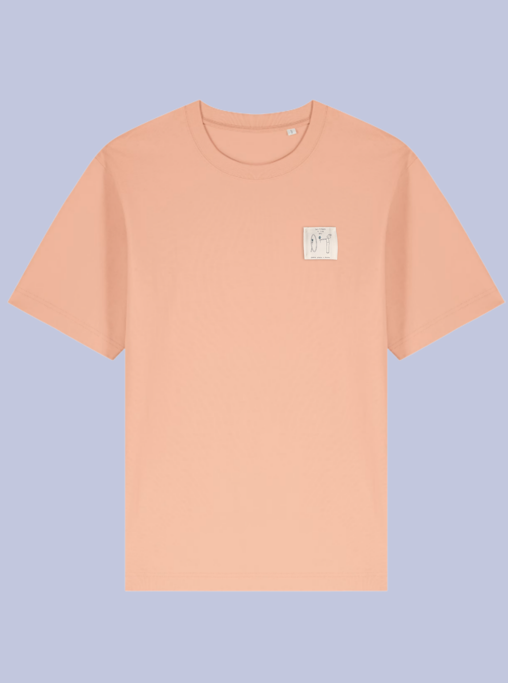 THIS FLOWER IS FOR YOU /  T-SHIRT OVERSIZE CON PATCH PICCOLA /DELUXE