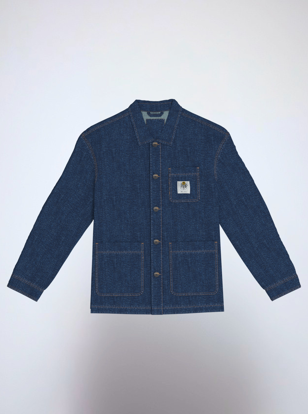 KOMOREBI / GIACCA DENIM CON PATCH PICCOLA