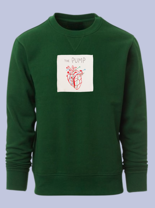 THE PUMP / FELPA GIROCOLLO CON PATCH