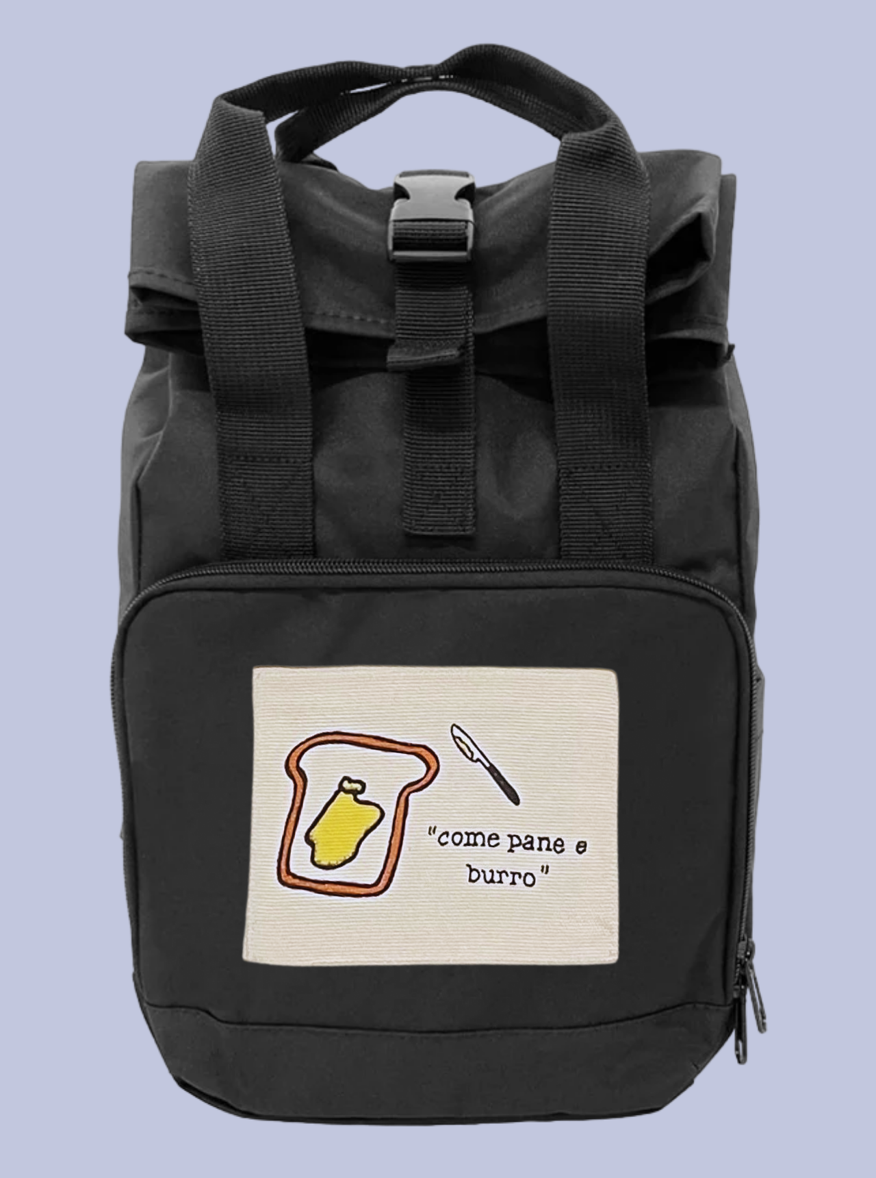PANE E BURRO / ZAINO IN POLIESTERE RICICLATO
