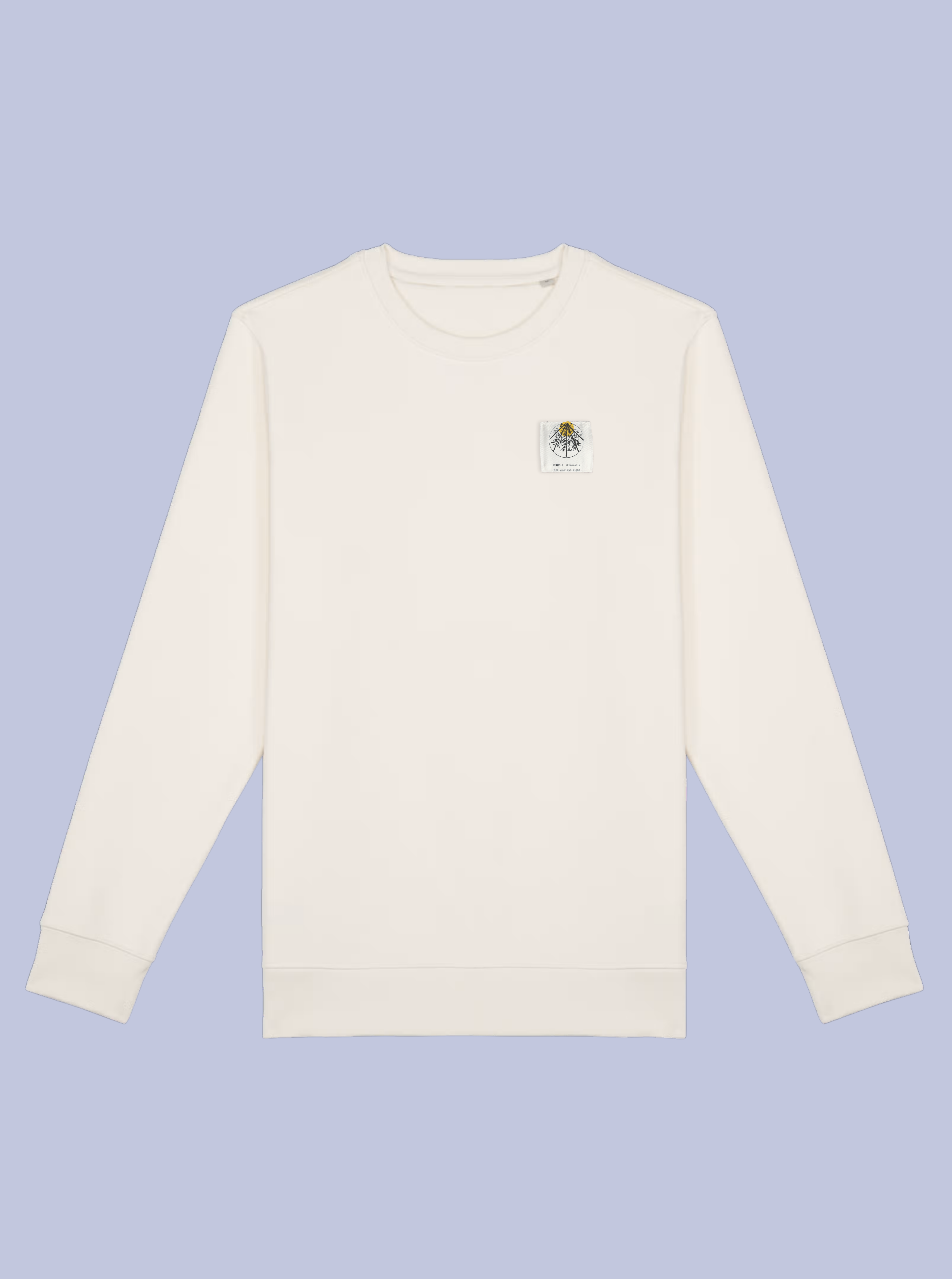 KOMOREBI / FELPA GIROCOLLO CON PATCH PICCOLA