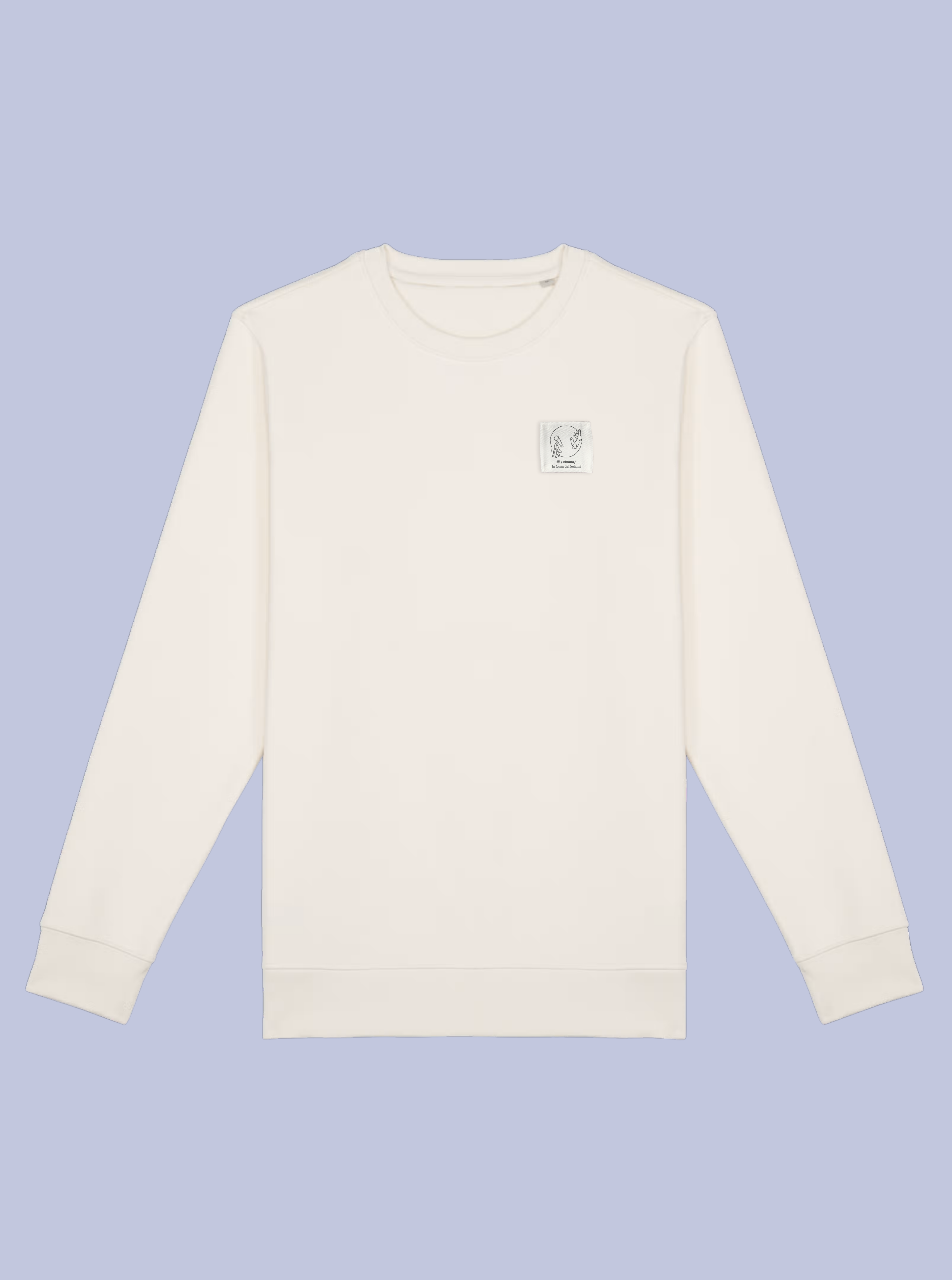 KIZUNA/ FELPA GIROCOLLO CON PATCH PICCOLA