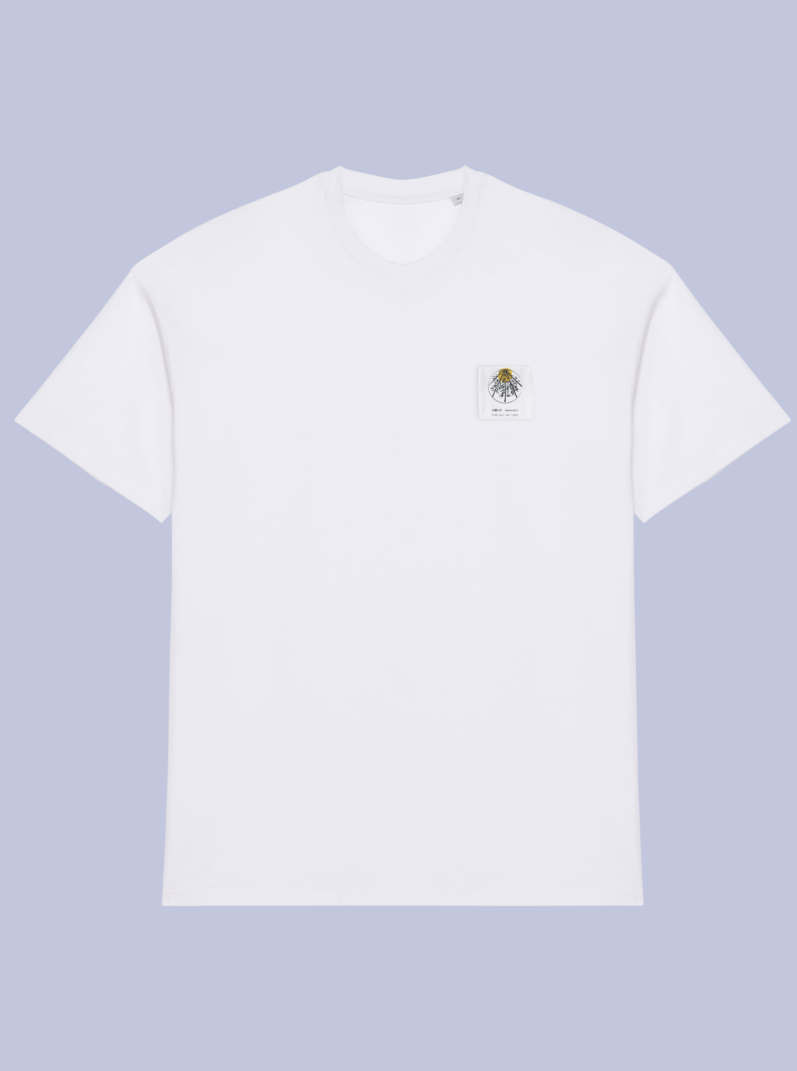 KOMOREBI /  T-SHIRT OVERSIZE CON PATCH PICCOLA