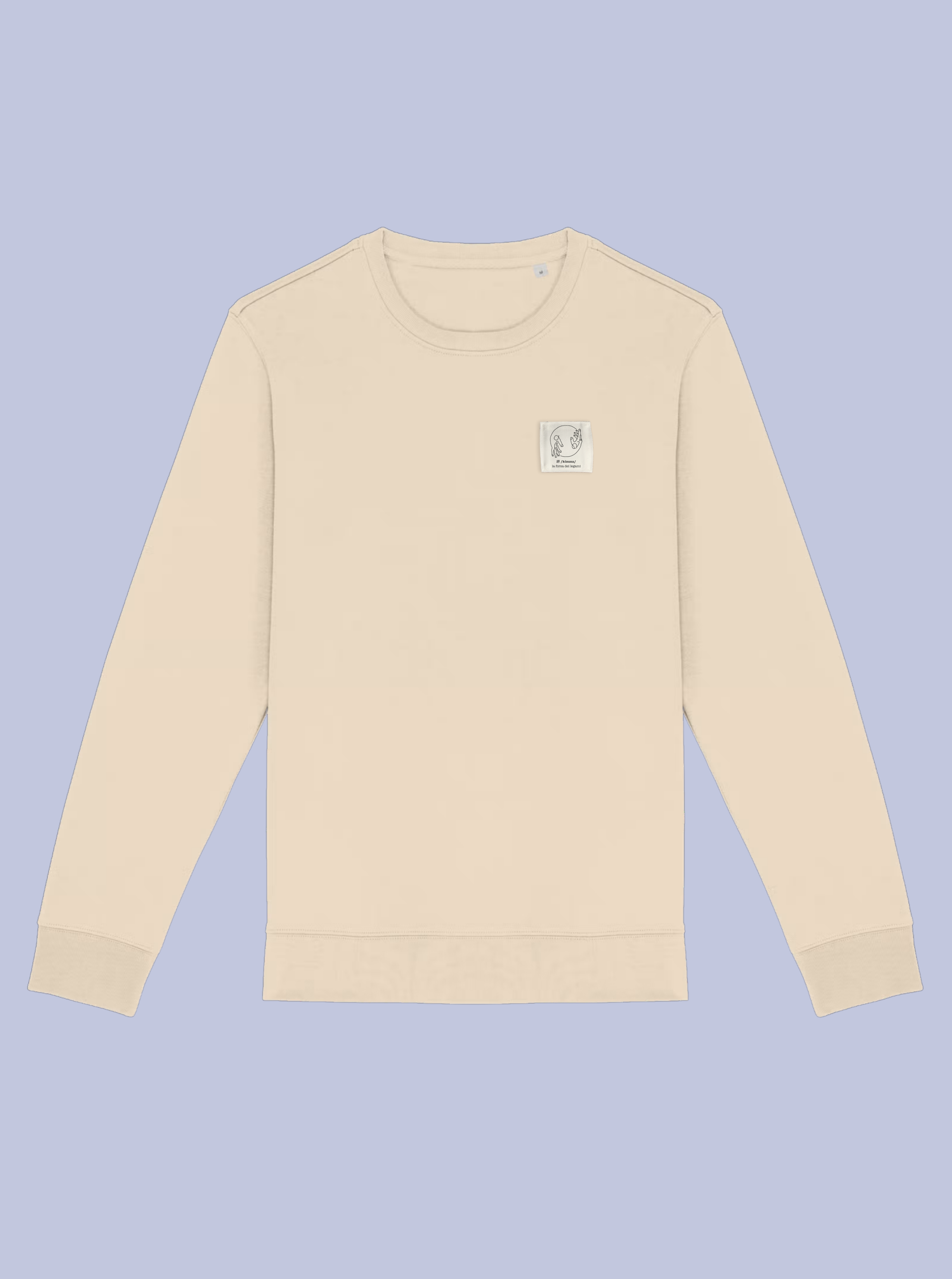 KIZUNA/ FELPA GIROCOLLO CON PATCH PICCOLA