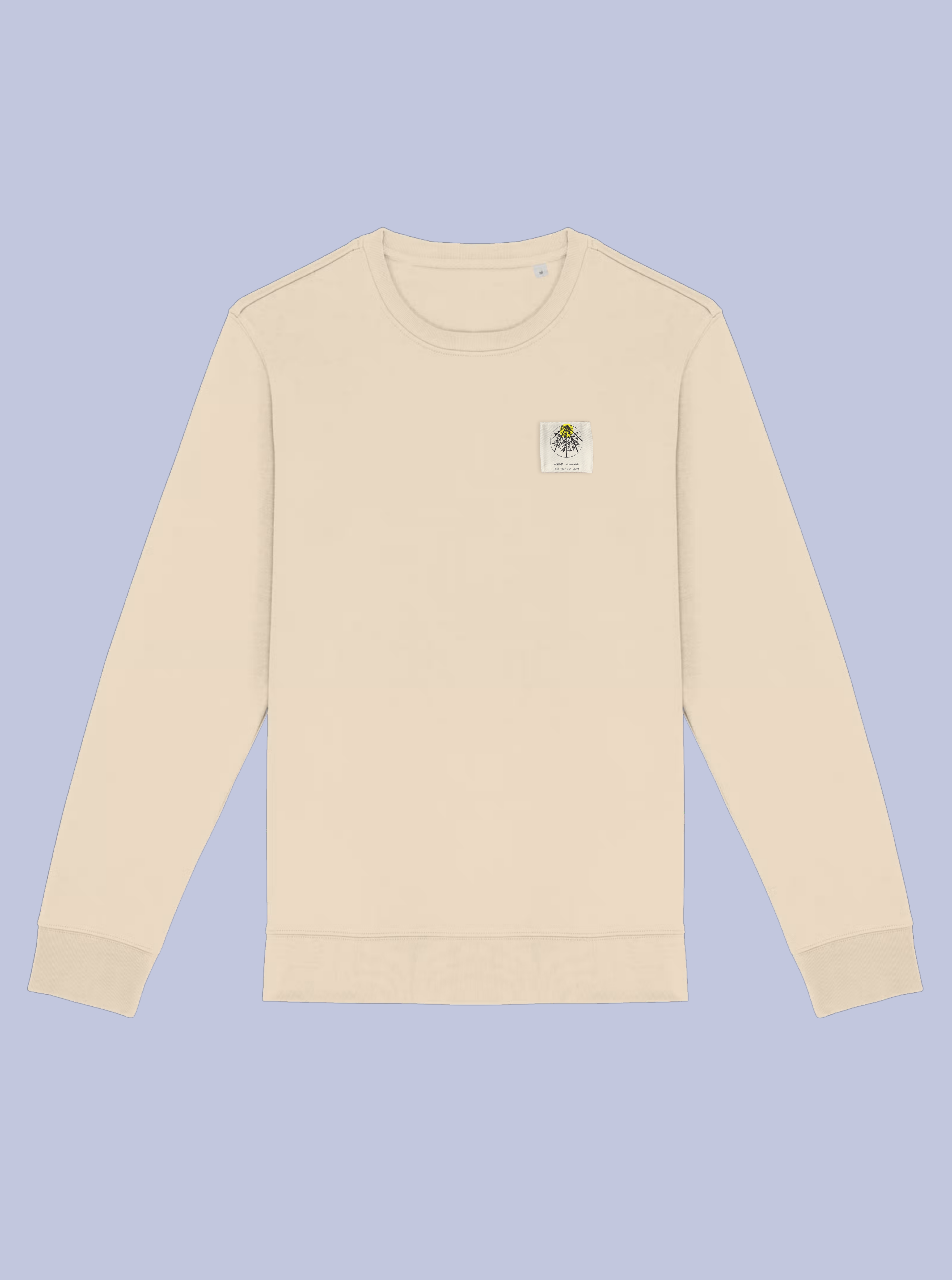 KOMOREBI / FELPA GIROCOLLO CON PATCH PICCOLA