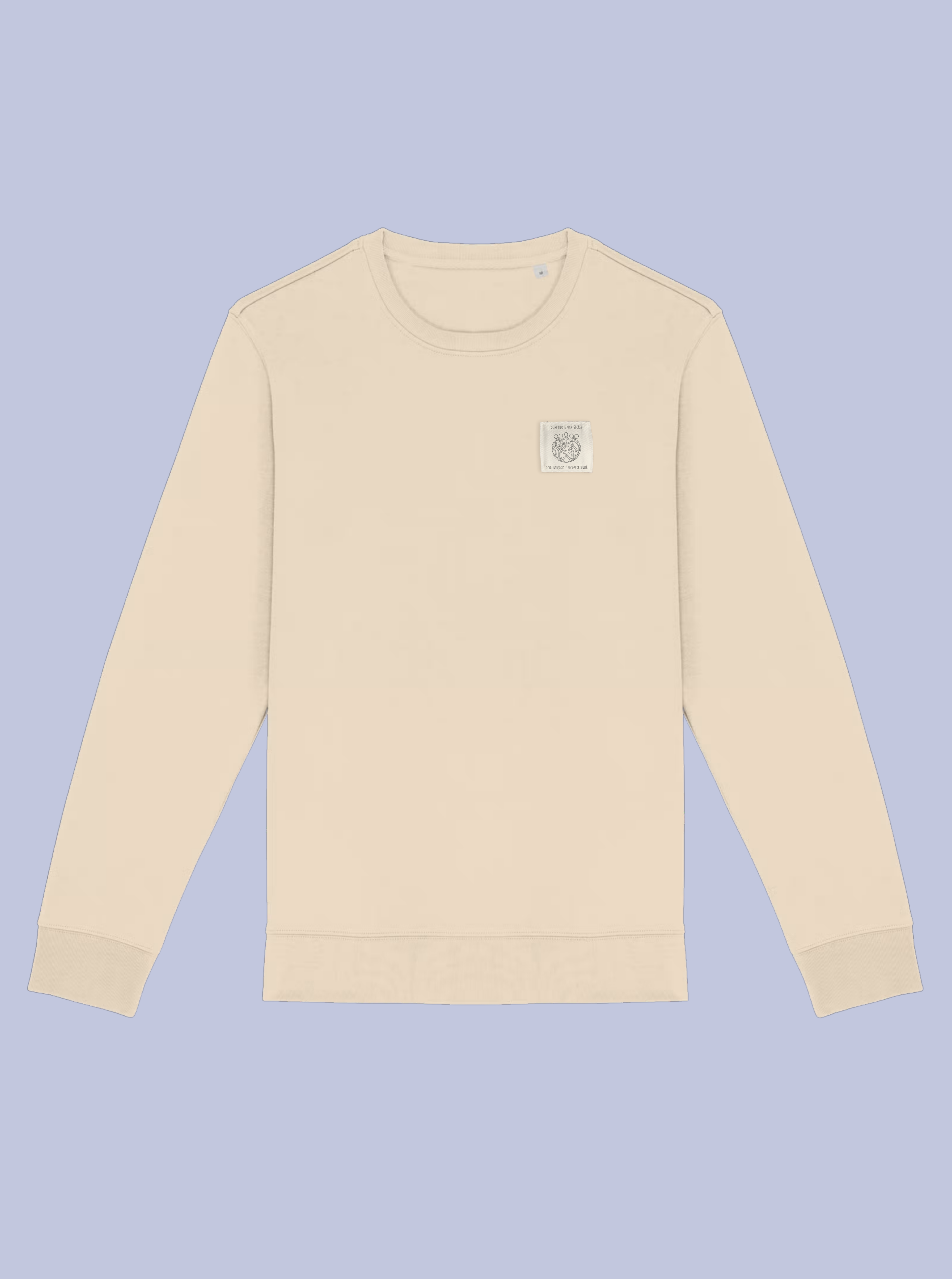 INTRECCI / FELPA GIROCOLLO CON PATCH PICCOLA