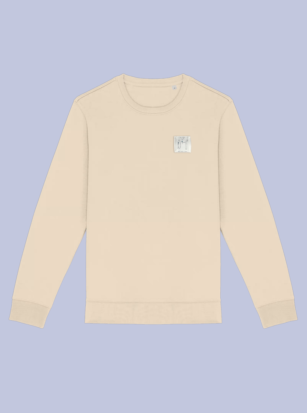 THIS FLOWER IS FOR YOU / FELPA GIROCOLLO CON PATCH PICCOLA