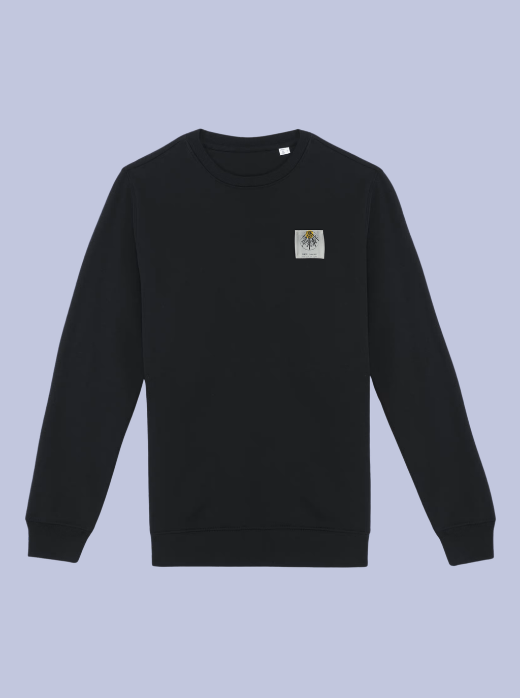 KOMOREBI / FELPA GIROCOLLO CON PATCH PICCOLA