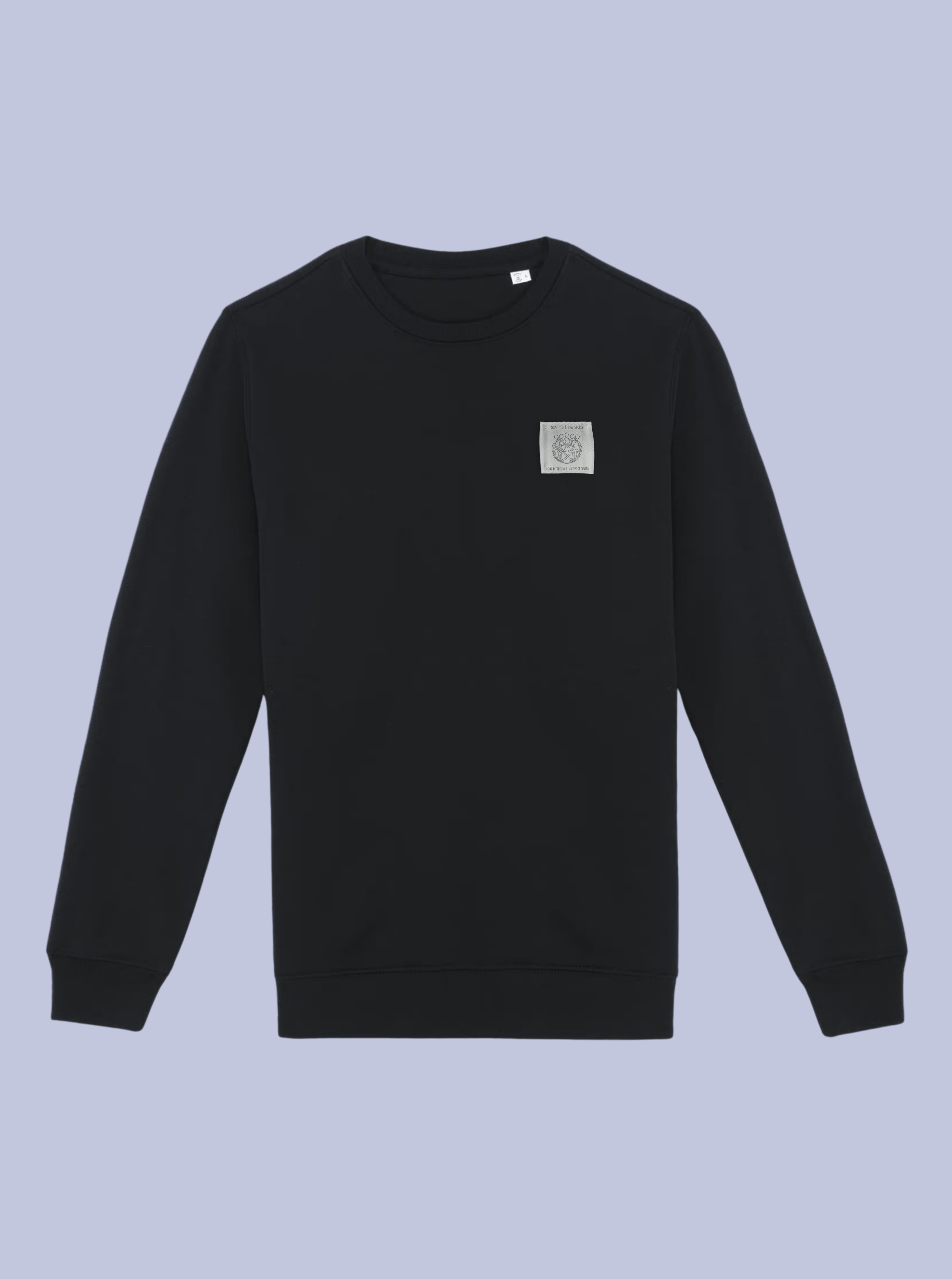 INTRECCI / FELPA GIROCOLLO CON PATCH PICCOLA