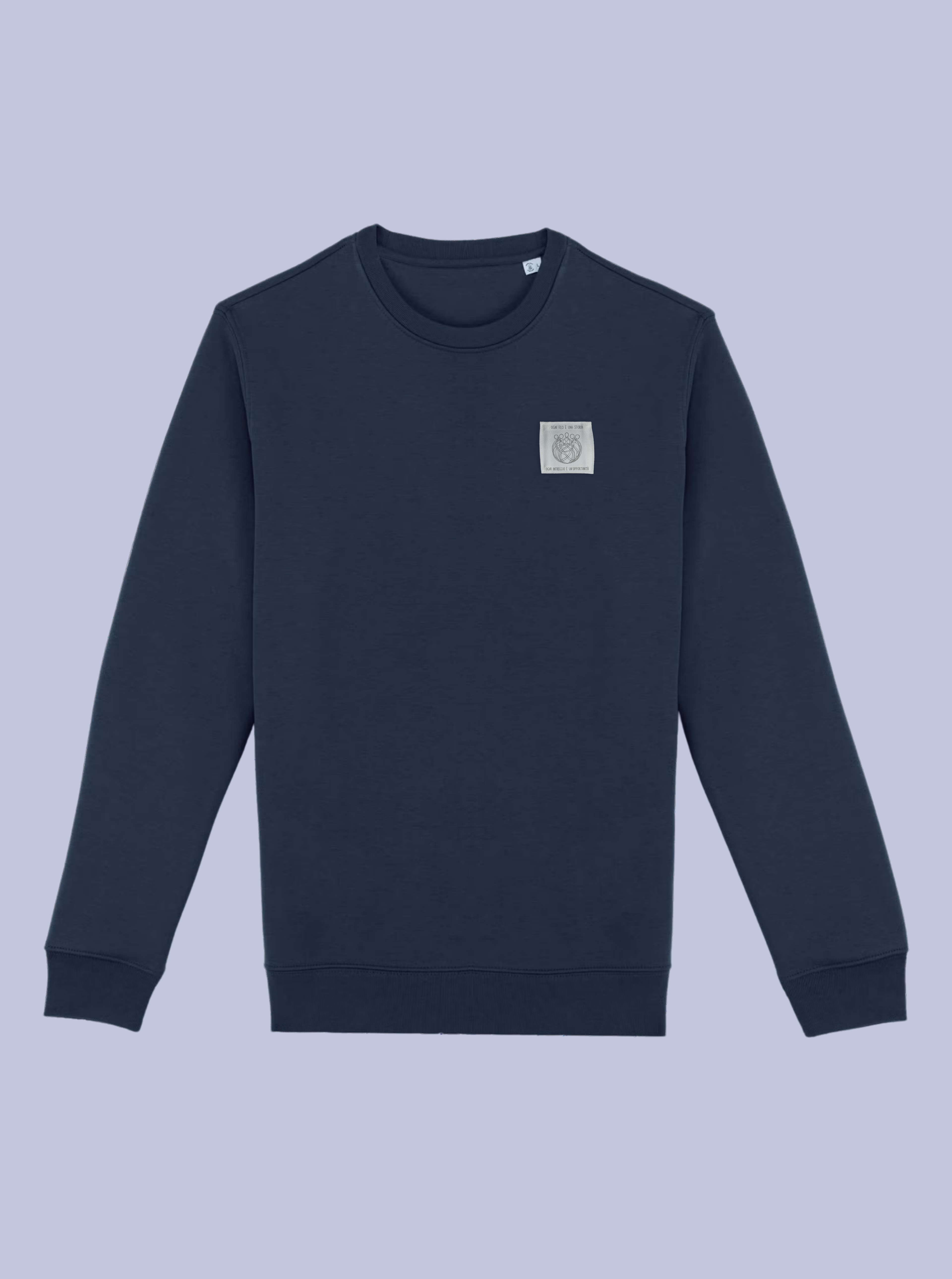 INTRECCI / FELPA GIROCOLLO CON PATCH PICCOLA