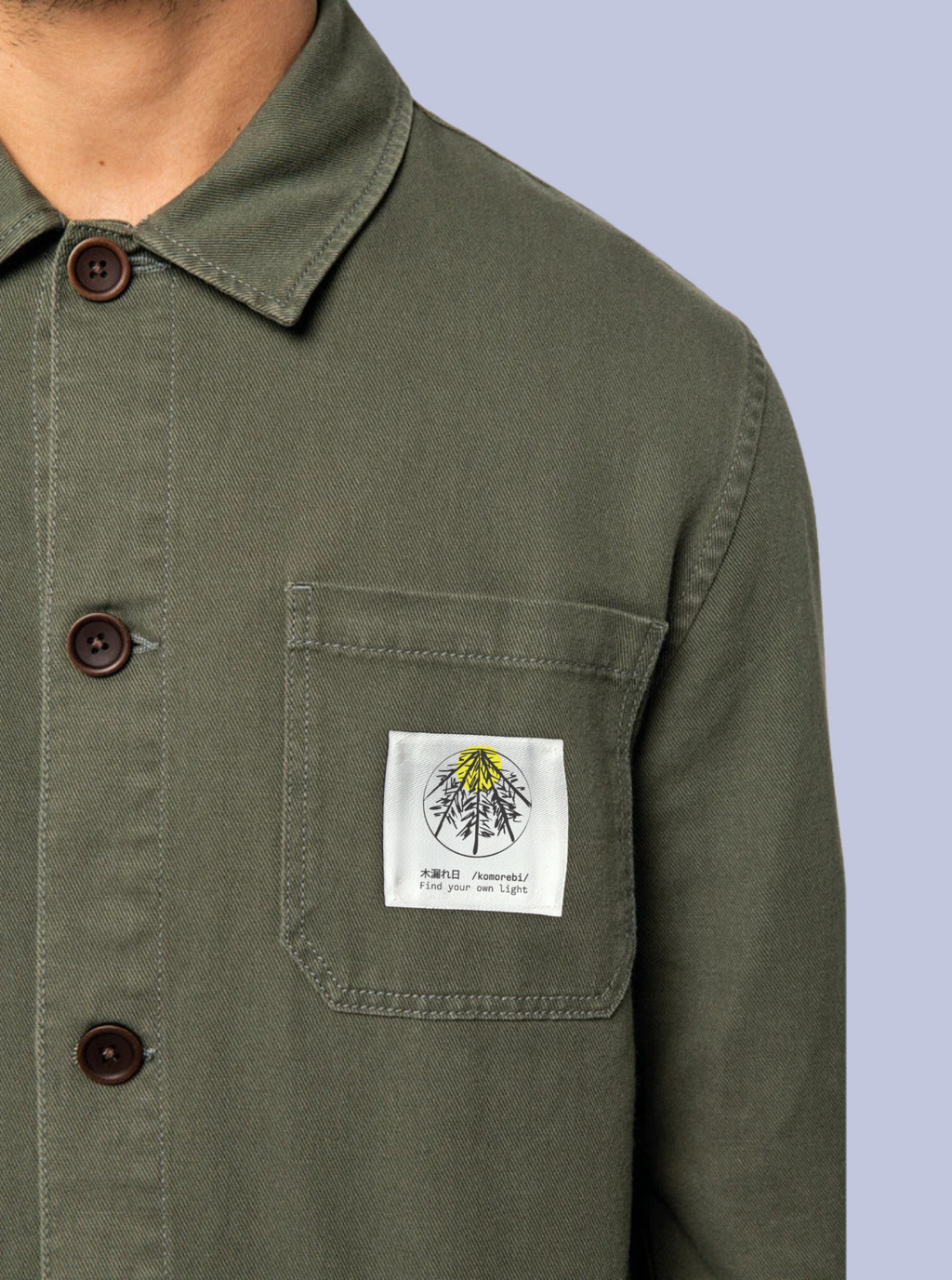 KOMOREBI / GIACCA WORKER CON PATCH
