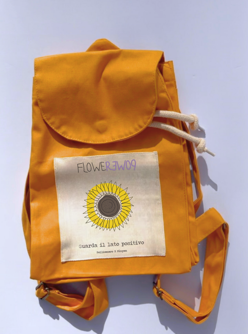 GUARDA IL LATO POSITIVO / ZAINO IN COTONE ORGANICO