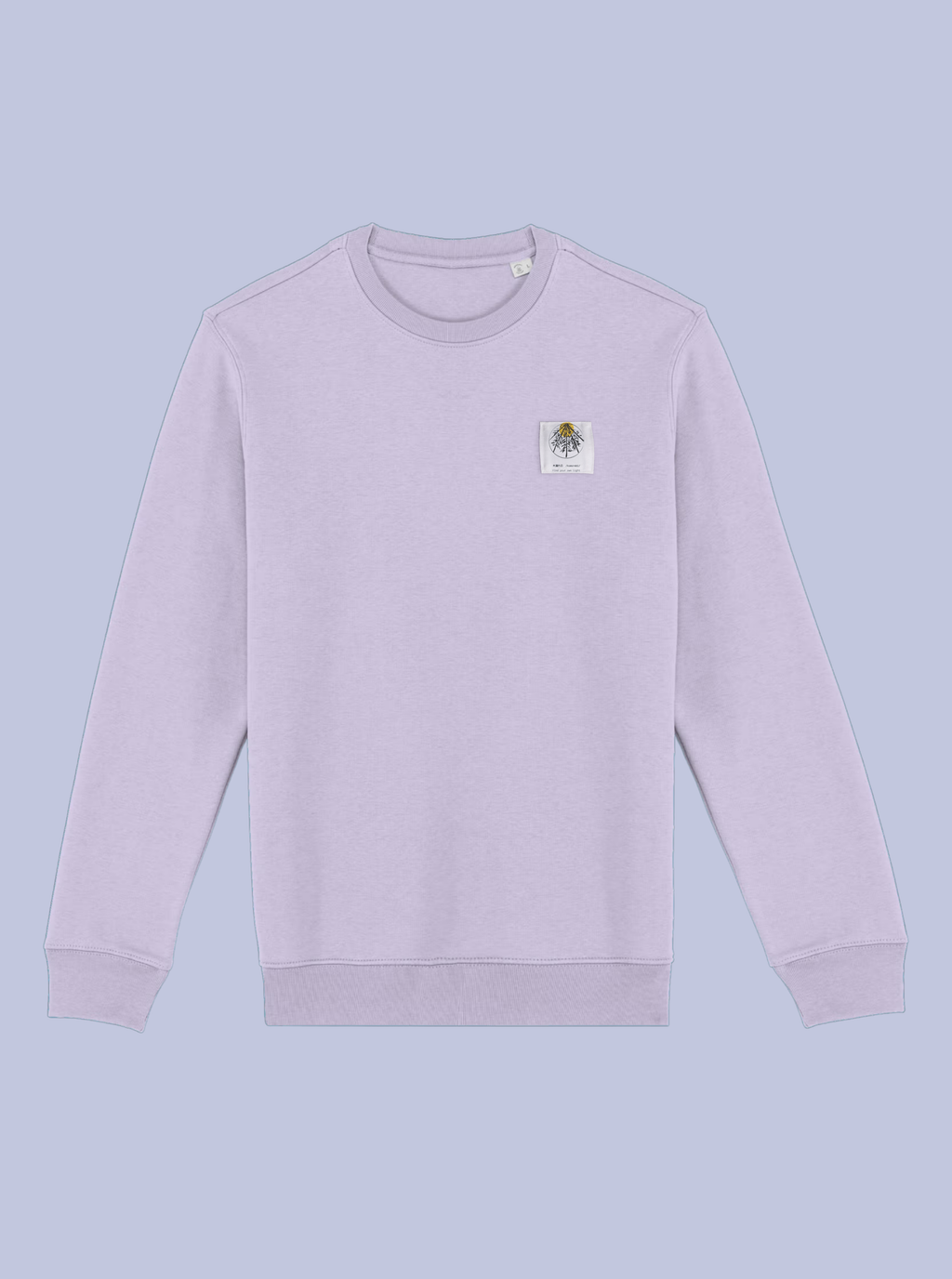 KOMOREBI / FELPA GIROCOLLO CON PATCH PICCOLA