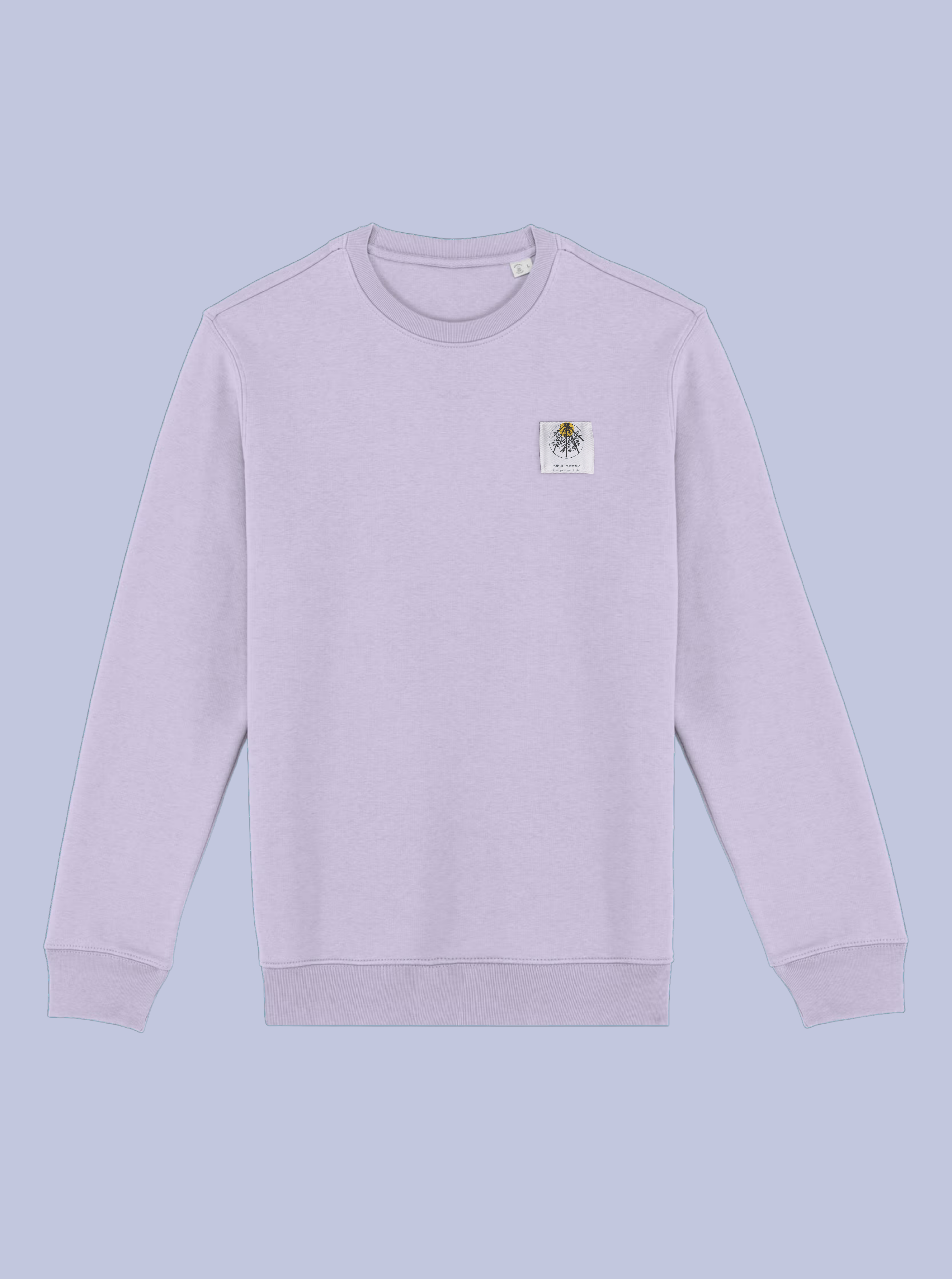 KOMOREBI / FELPA GIROCOLLO CON PATCH PICCOLA