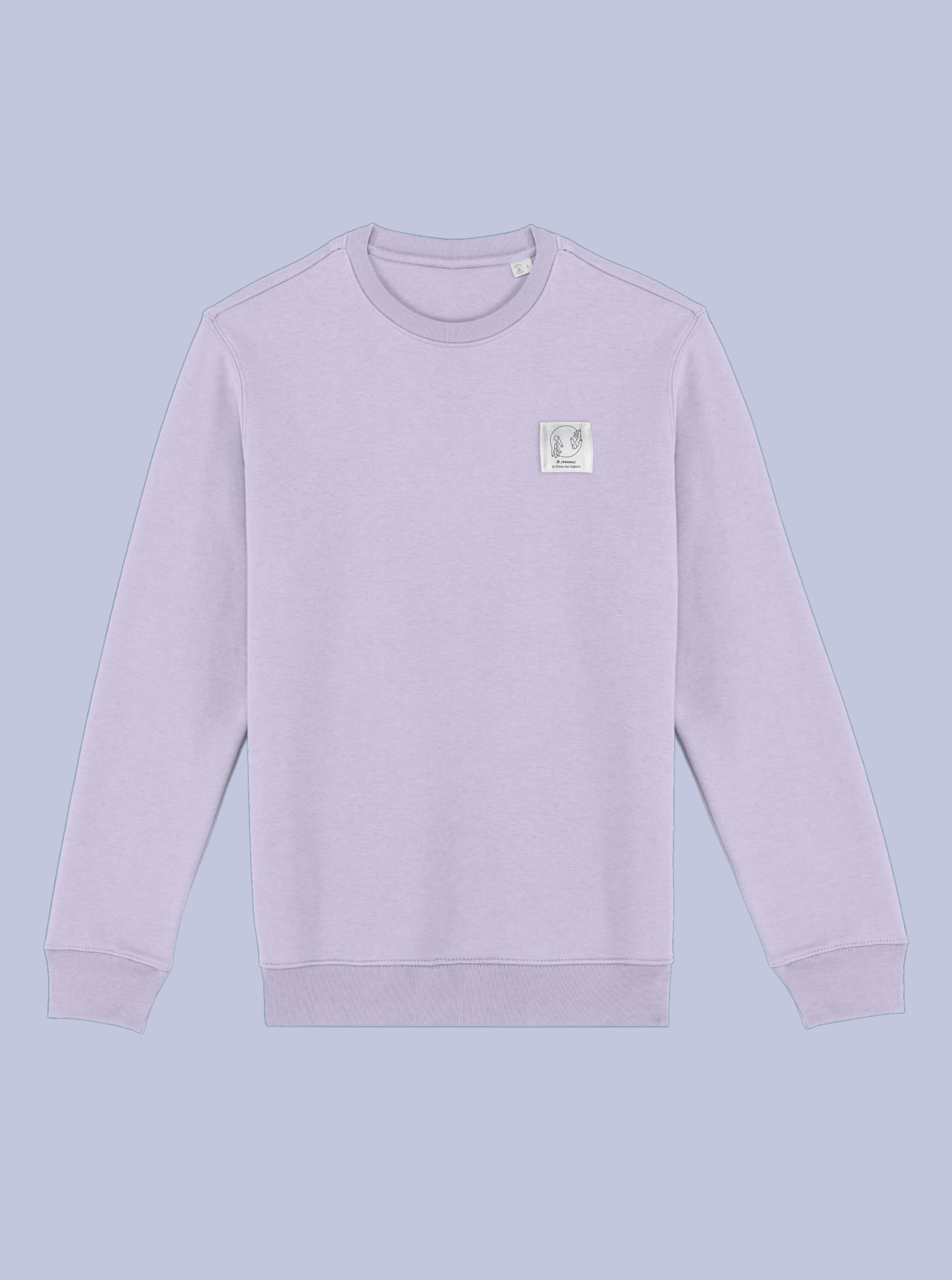 KIZUNA/ FELPA GIROCOLLO CON PATCH PICCOLA